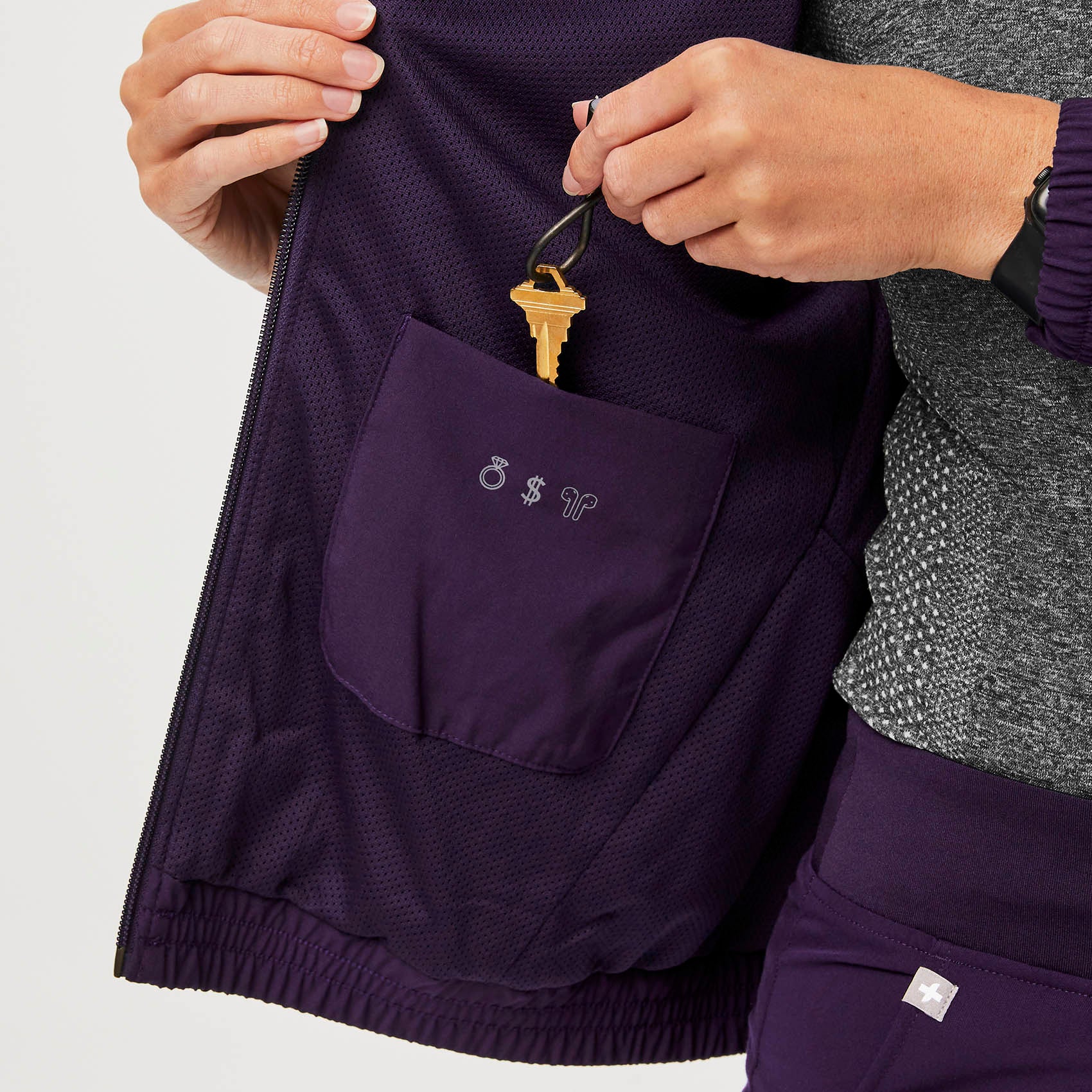 women's Purple Jam Sydney - Scrub Jacket - Image 8