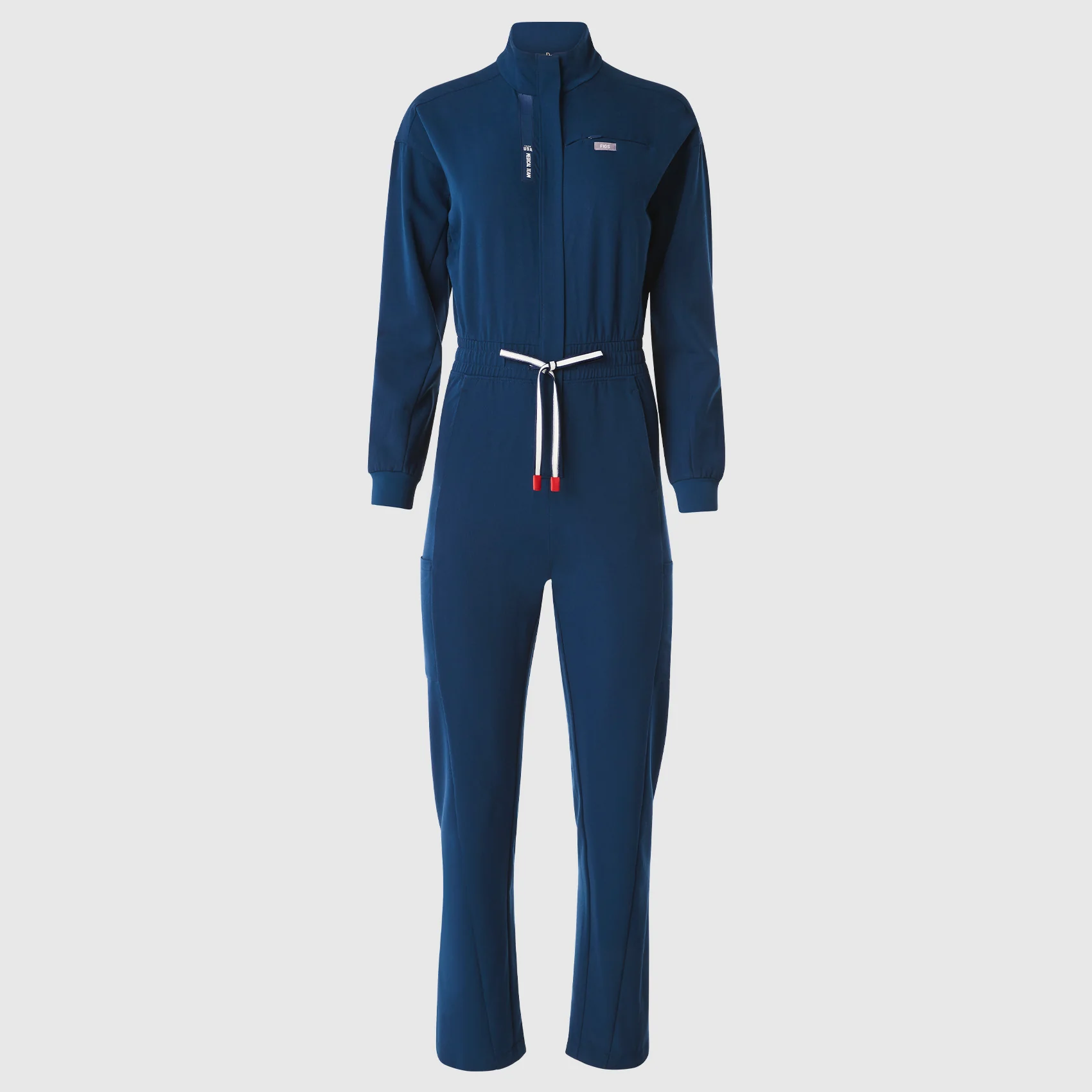 women's Team USA Blue FIGS x Team USA Longsleeve Straight Leg - Scrubjumpsuit™ - Image 10