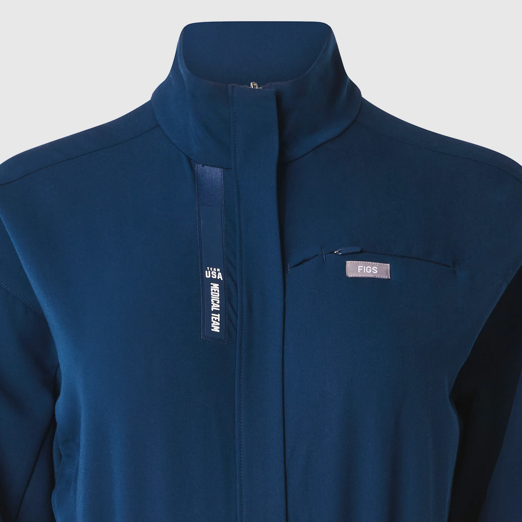 women's Team USA Blue FIGS x Team USA Longsleeve Straight Leg - Scrubjumpsuit™ - Image 11