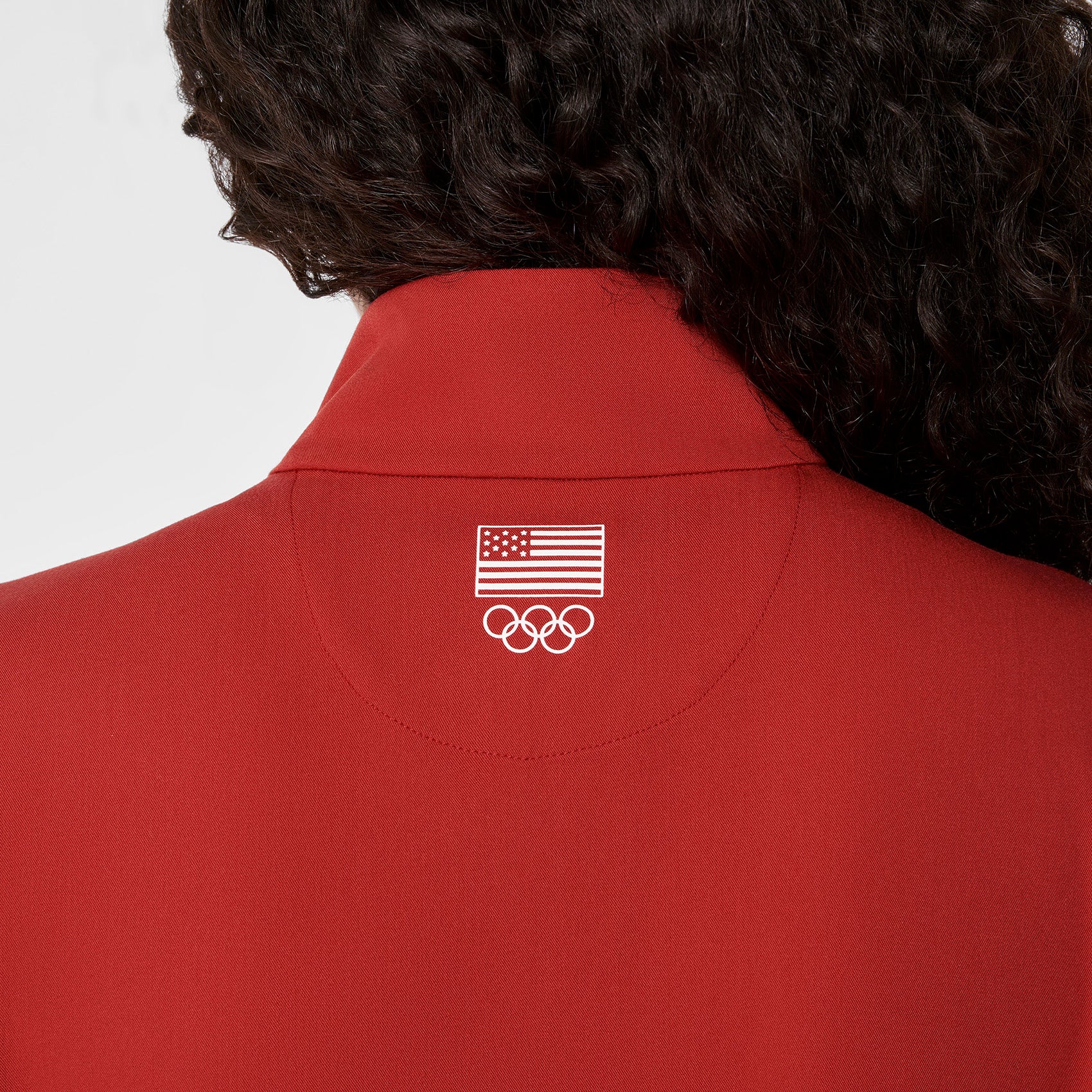 women's Team USA Red FIGS x Team USA Longsleeve Straight Leg - Scrubjumpsuit™ - Image 4