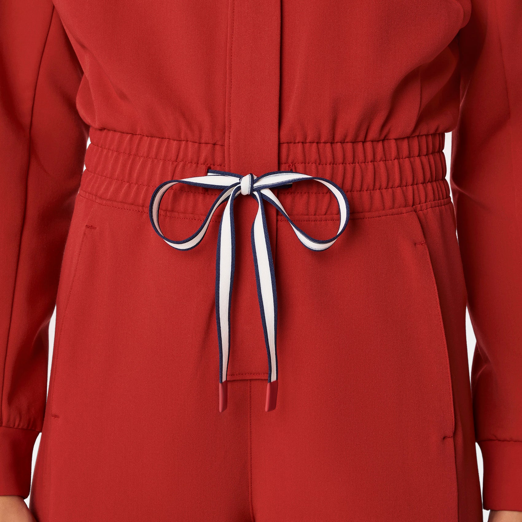 women's Team USA Red FIGS x Team USA Longsleeve Straight Leg - Scrubjumpsuit™ - Image 7