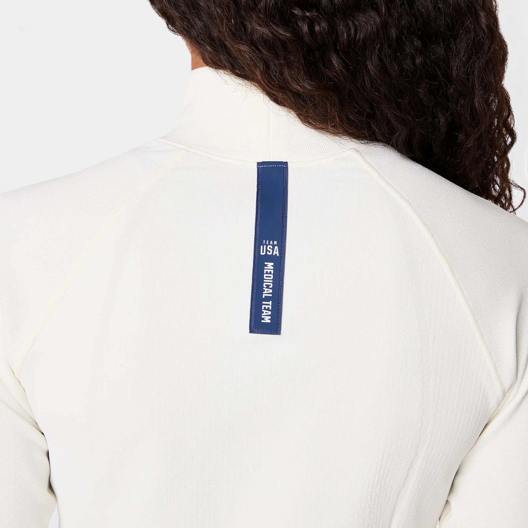 women's Off White FIGS x Team USA Mock Neck - Longsleeve Underscrub - Image 6