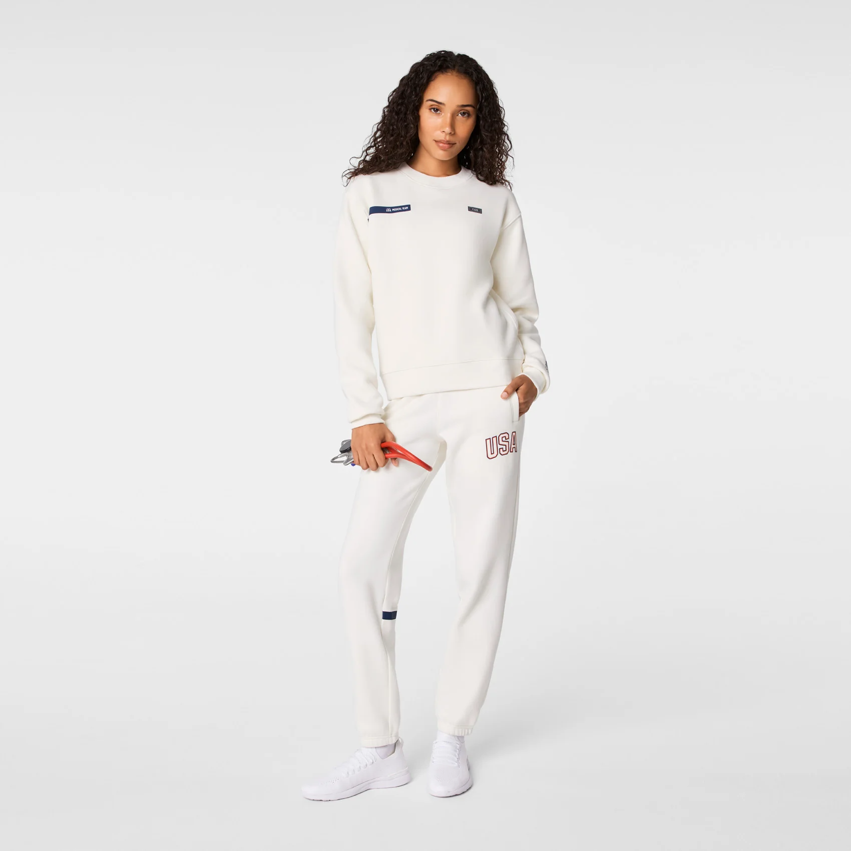 women's Off White FIGS x Team USA Off-Shift - Crewneck Sweatshirt™ - Image 2