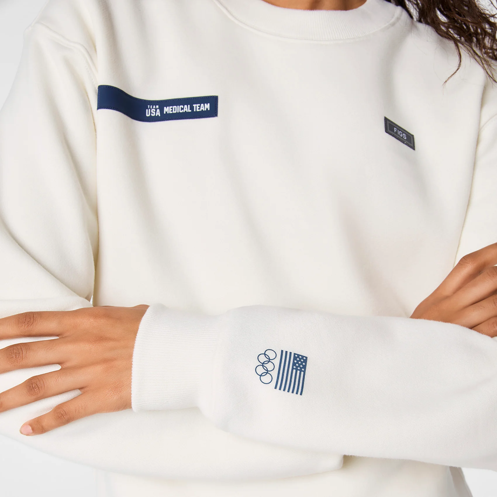 women's Off White FIGS x Team USA Off-Shift - Crewneck Sweatshirt™ - Image 7