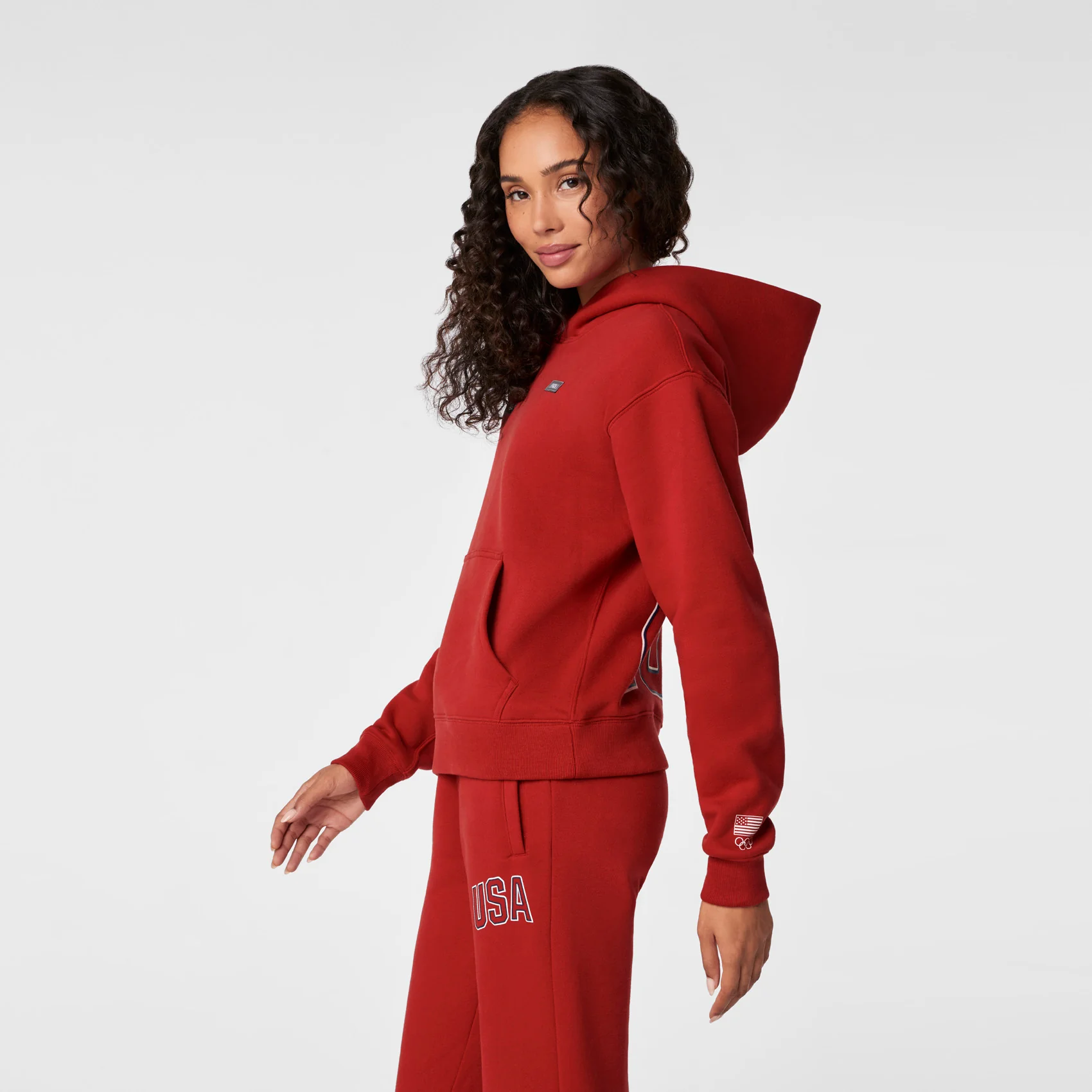 women's Team USA Red FIGS x Team USA Off-Shift - Hoodie Sweatshirt™ - Image 3
