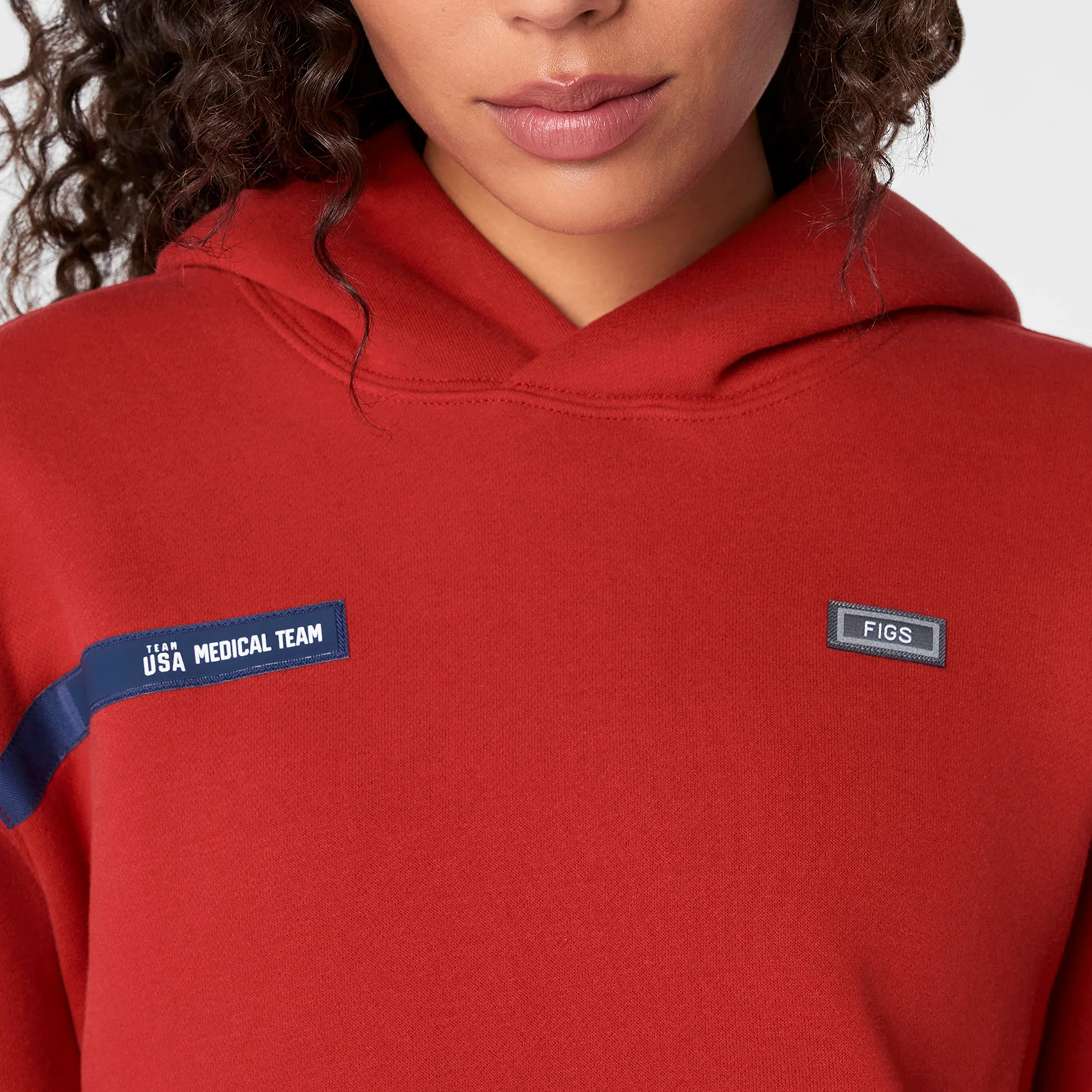 women's Team USA Red FIGS x Team USA Off-Shift - Hoodie Sweatshirt™ - Image 5