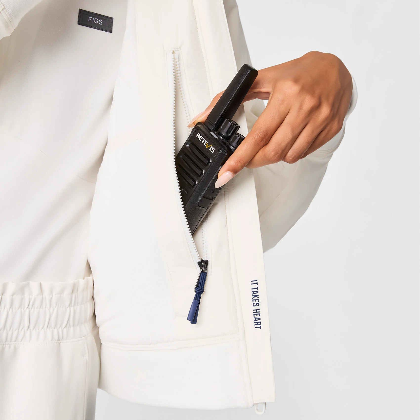 women's Off White FIGS x Team USA On-Shift - Float Bomber Jacket™ - Image 9