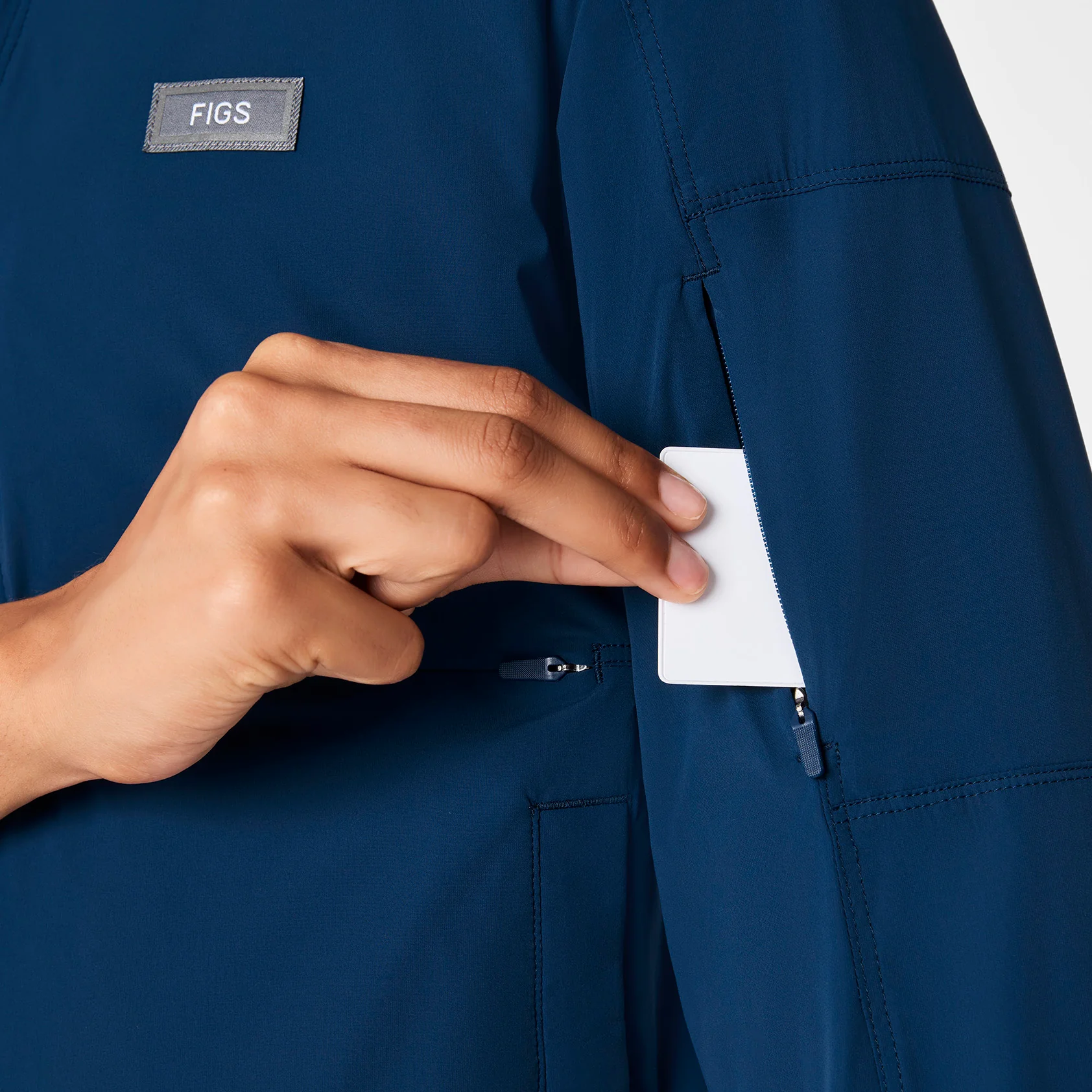 women's Team USA Blue FIGS x Team USA On-Shift - Float Bomber Jacket™ - Image 10