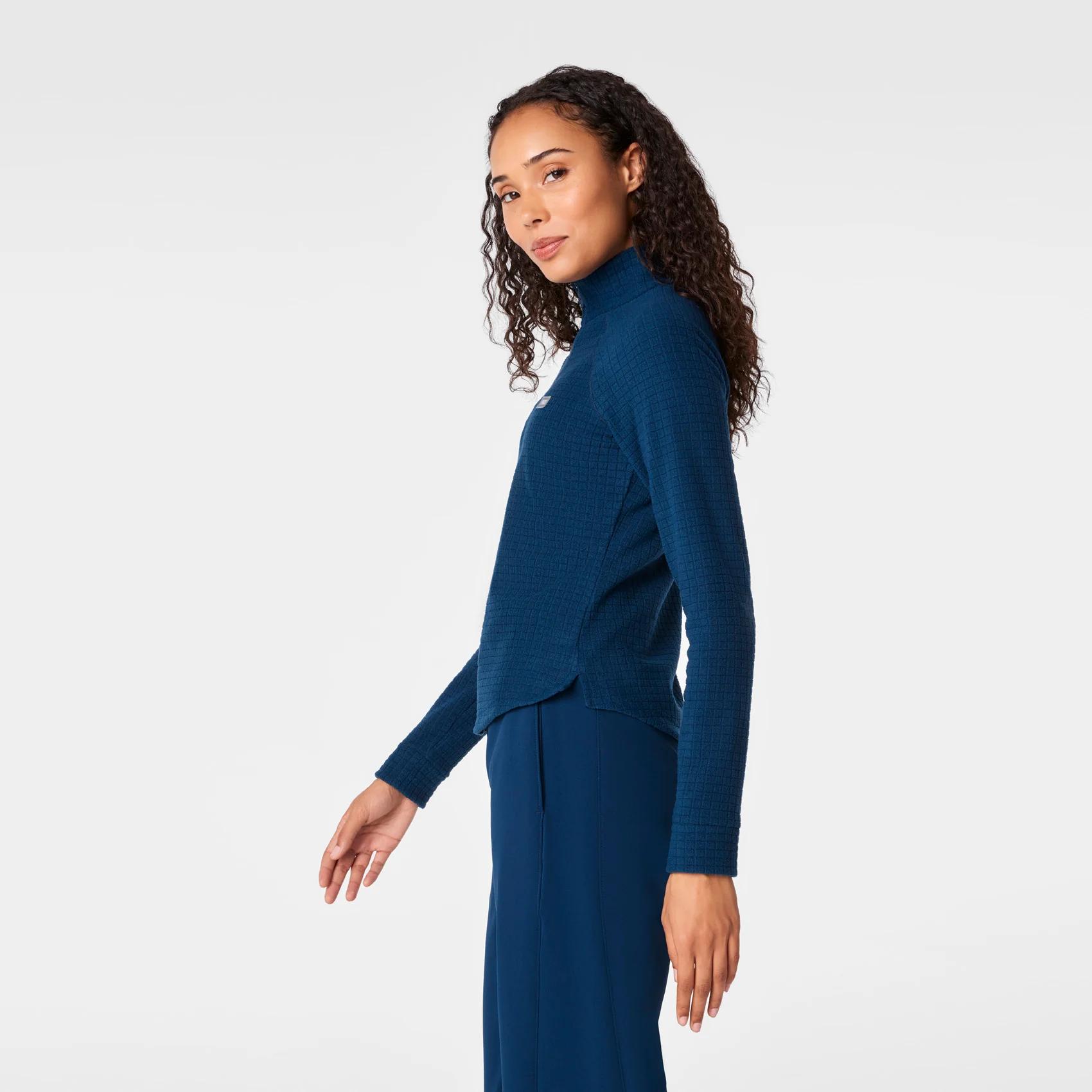 women's Team USA Blue FIGS x Team USA On-Shift - Fleece ¼ Zip Top™ - Image 4