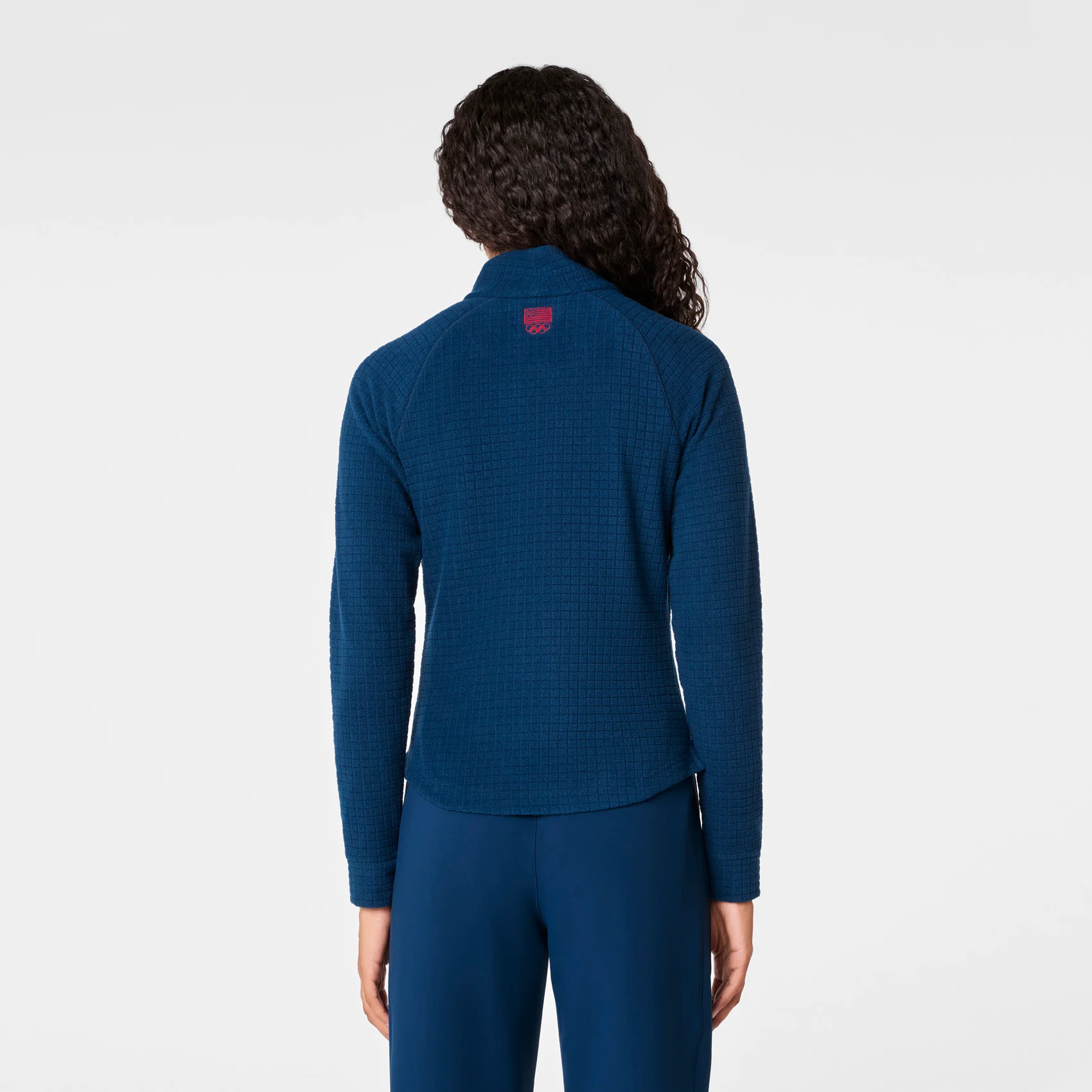 women's Team USA Blue FIGS x Team USA On-Shift - Fleece ¼ Zip Top™ - Image 5