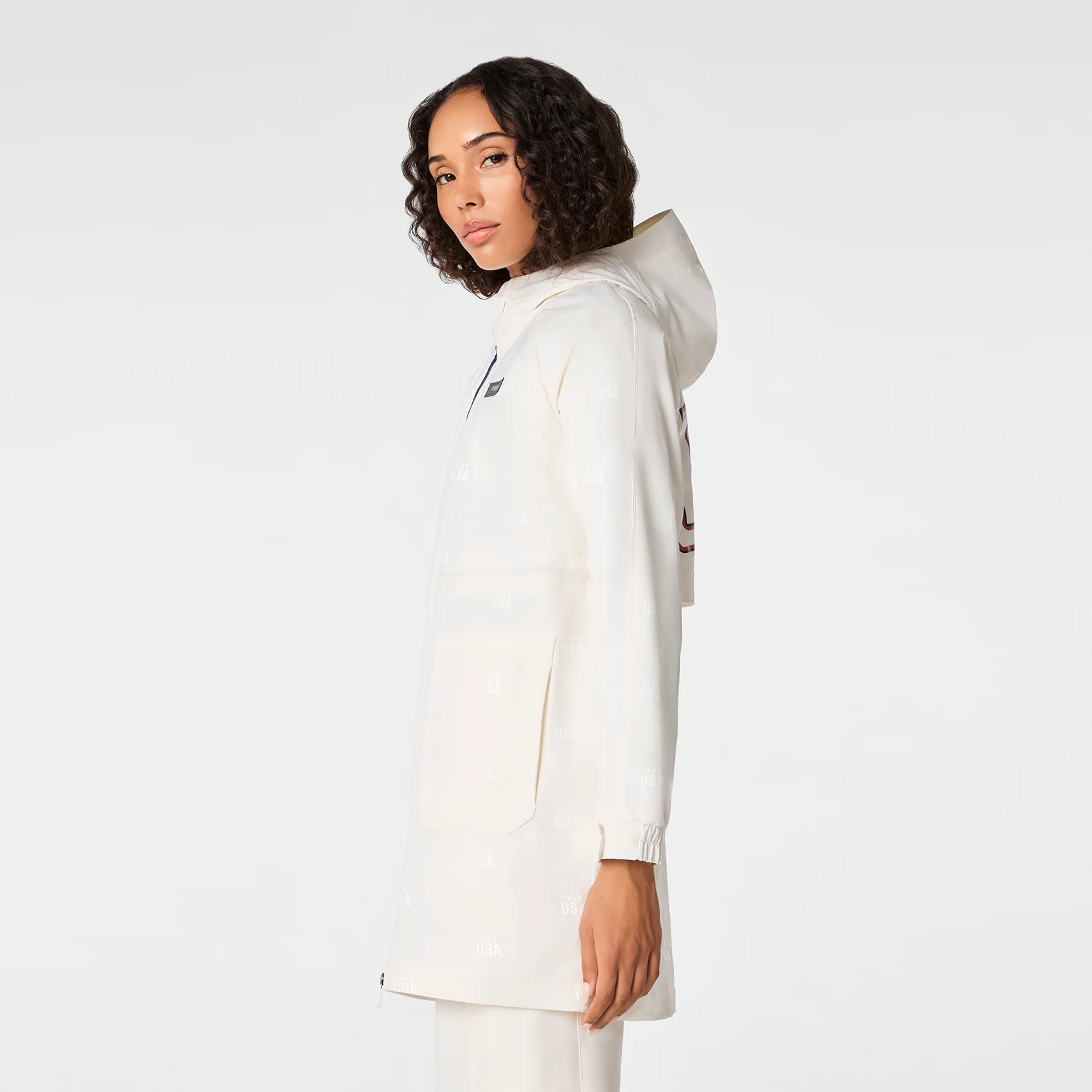 women's Off White FIGS x Team USA On-Shift Stadium Jacket™ - Image 4