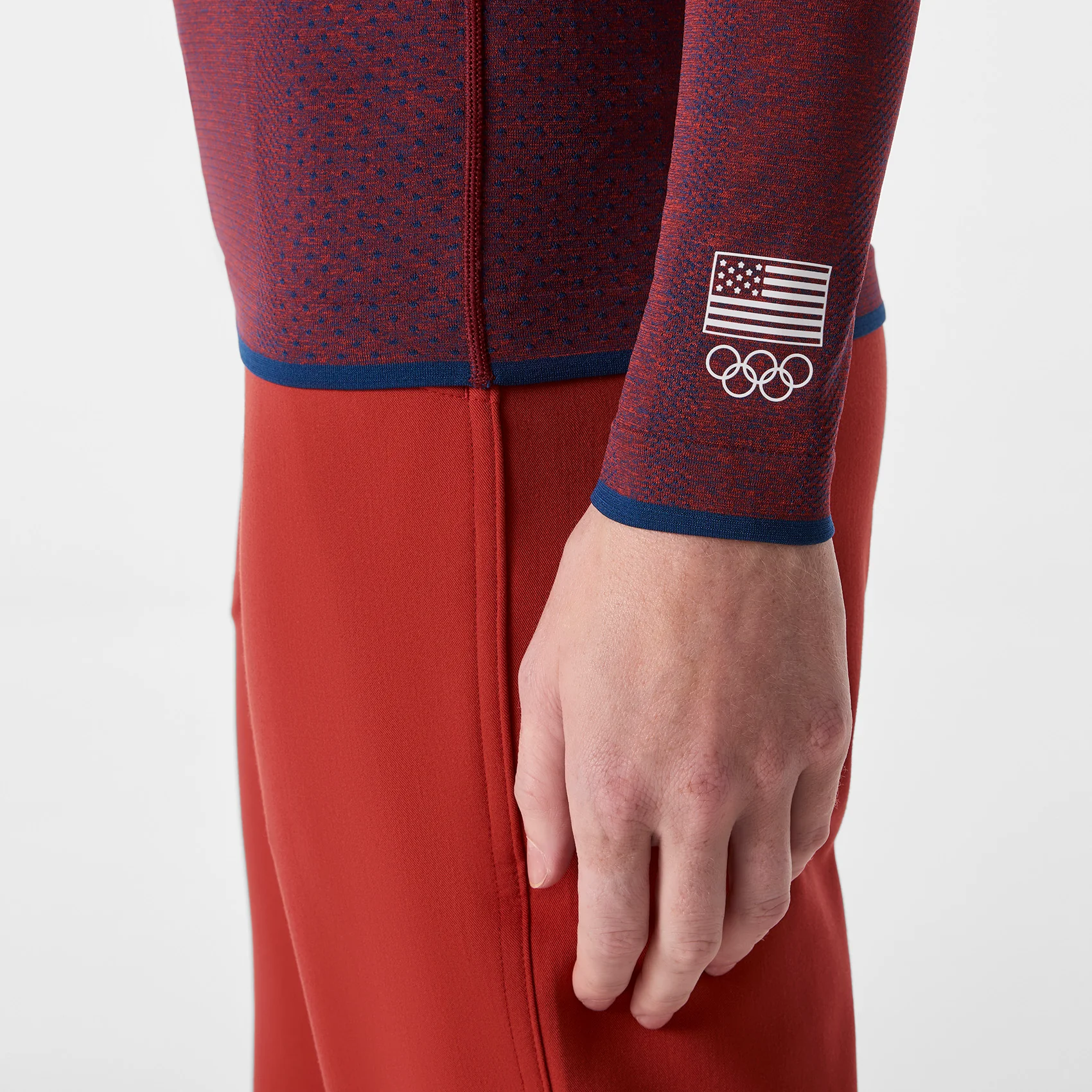 women's Team USA Red FIGS x Team USA Salta Seamless - Longsleeve Underscrub - Image 7