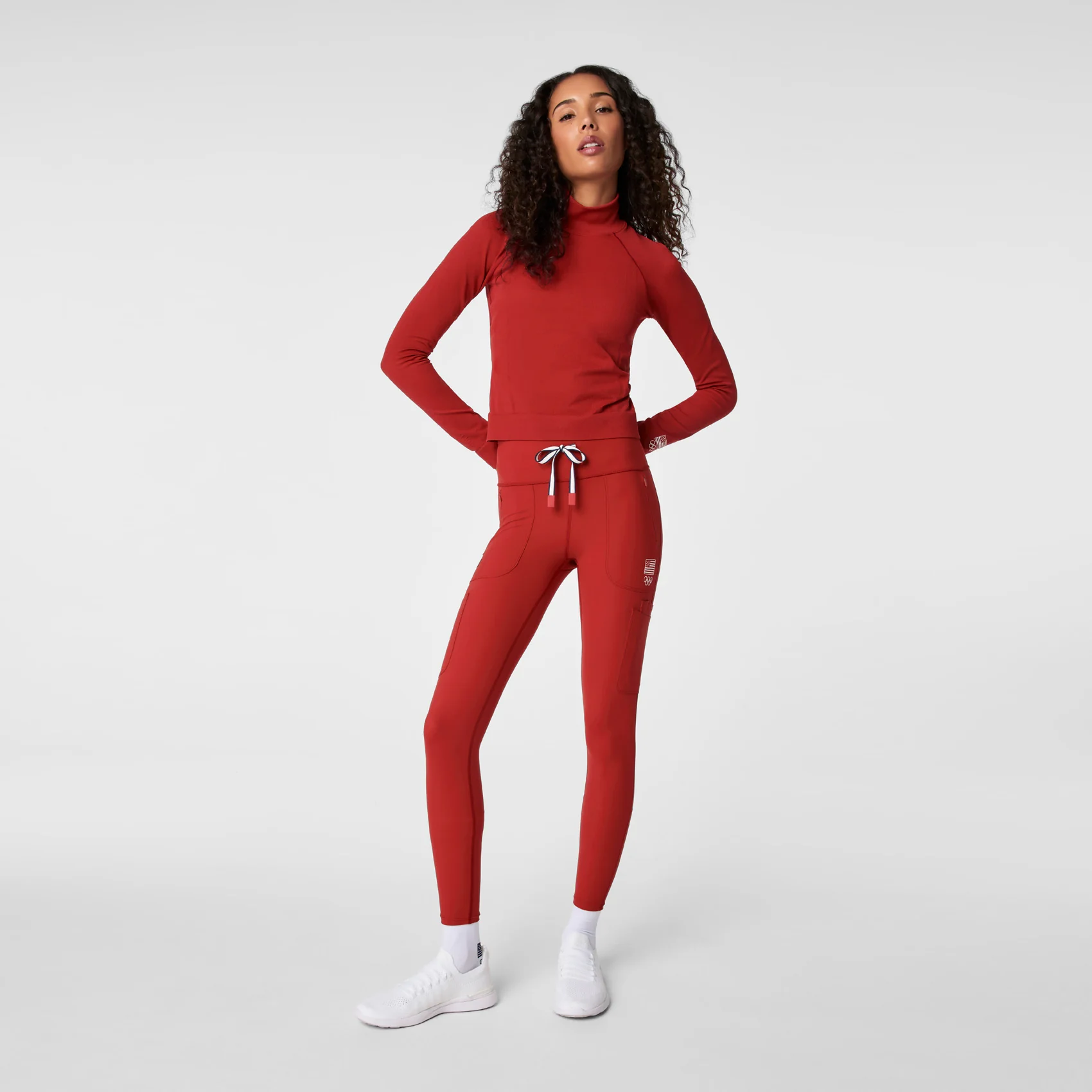 women's Team USA Red FIGS x Team USA - ScrubLegging⢠- Image 2