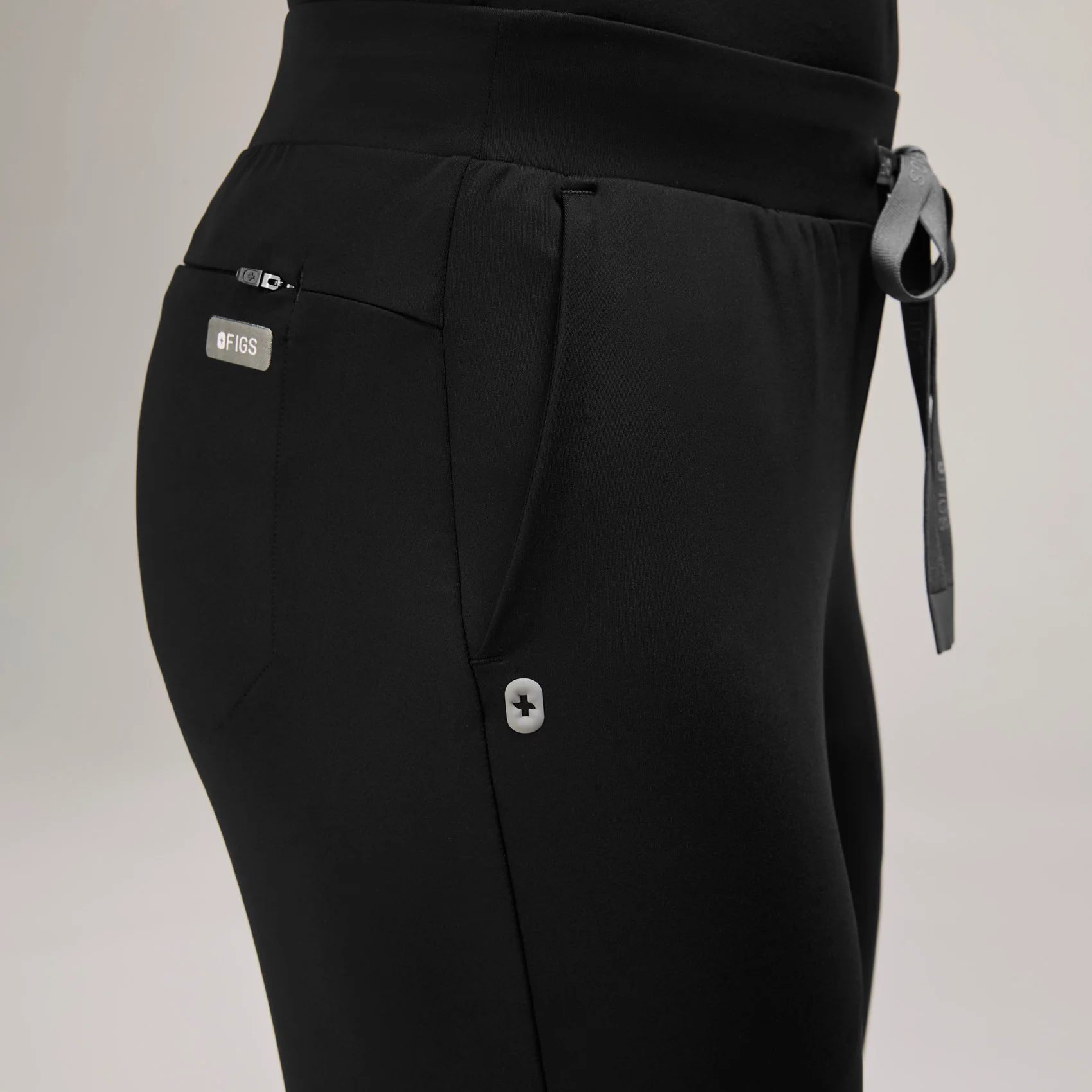 women's Black Tena FORMx Slim Tapered - Petite Scrub Pant™ - Image 5