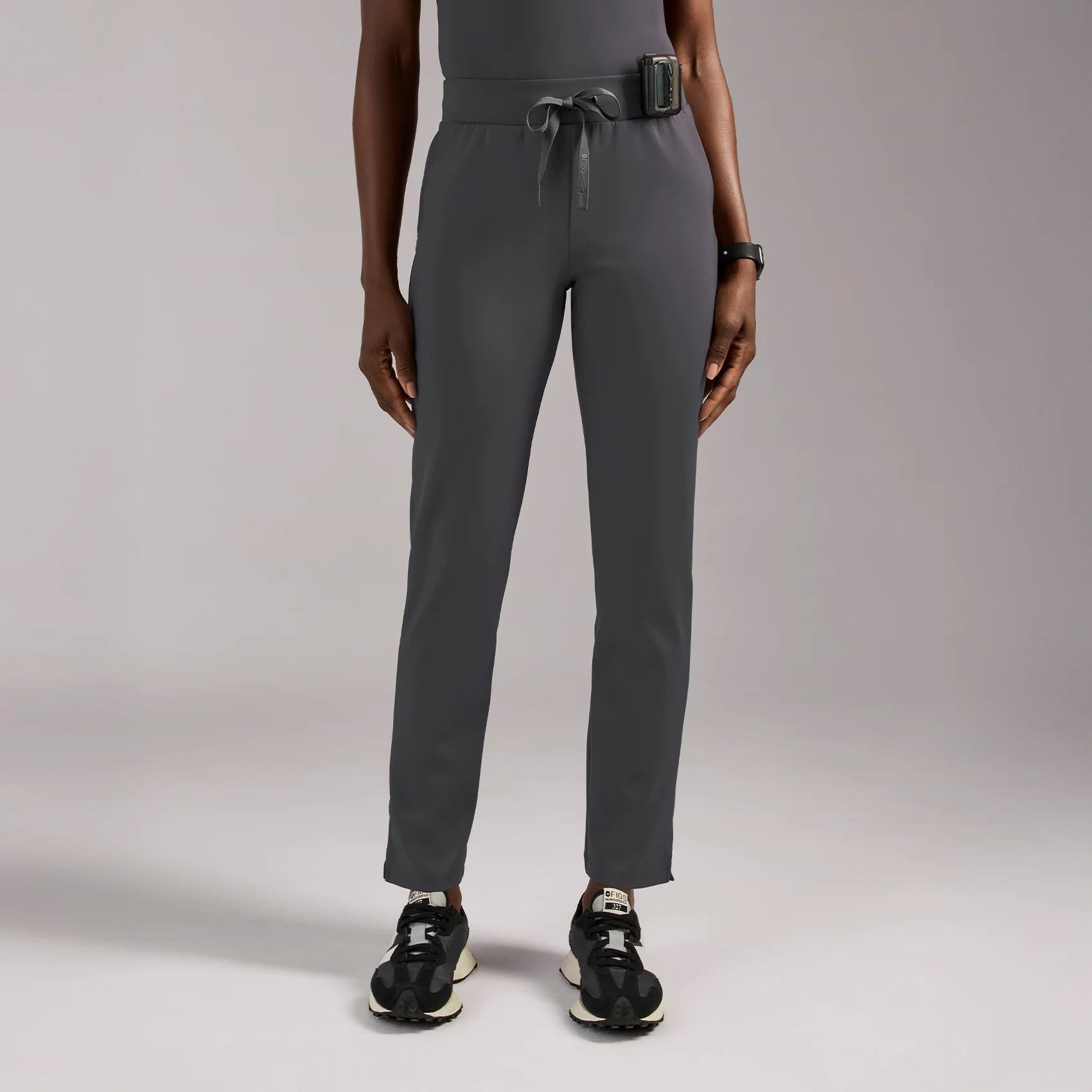 women's Charcoal Tena FORMx Slim Tapered - Petite Scrub Pant™
