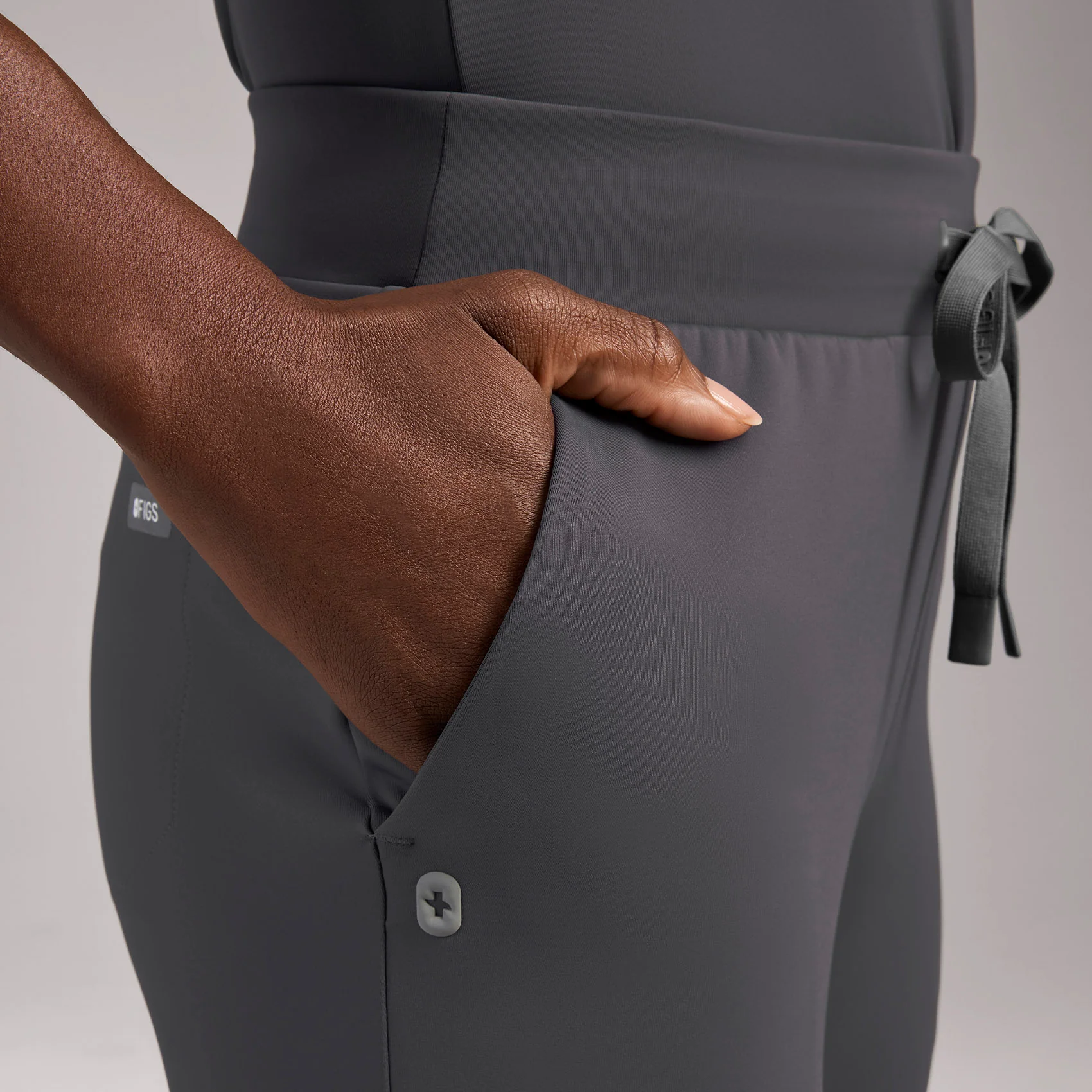 women's Charcoal Tena FORMx Slim Tapered - Petite Scrub Pant™ - Image 7