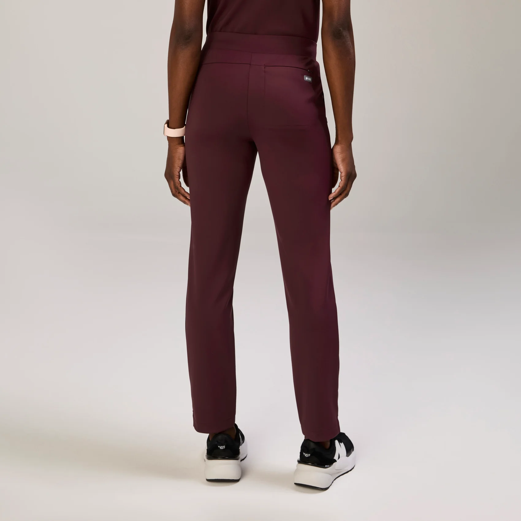 women's Burgundy Tena FORMx Slim Tapered - Scrub Pant⢠- Image 4
