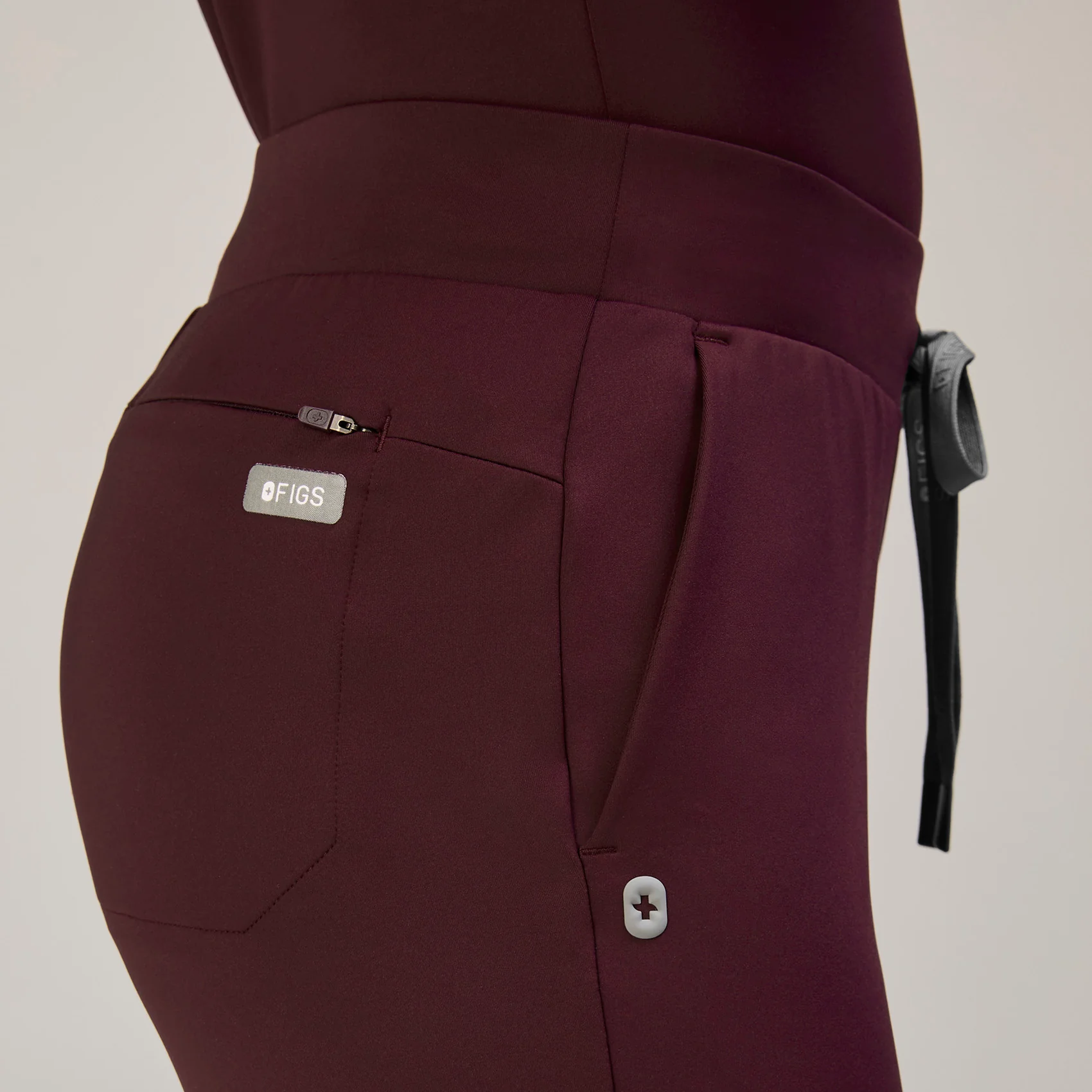 women's Burgundy Tena FORMx Slim Tapered - Scrub Pant⢠- Image 6