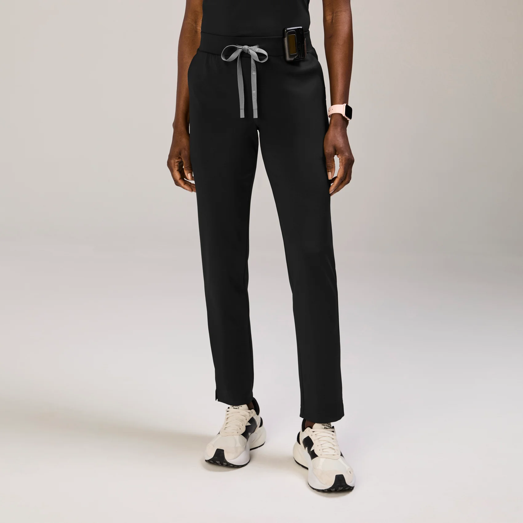 women's Black Tena FORMx Slim Tapered - Tall Scrub Pantā¢