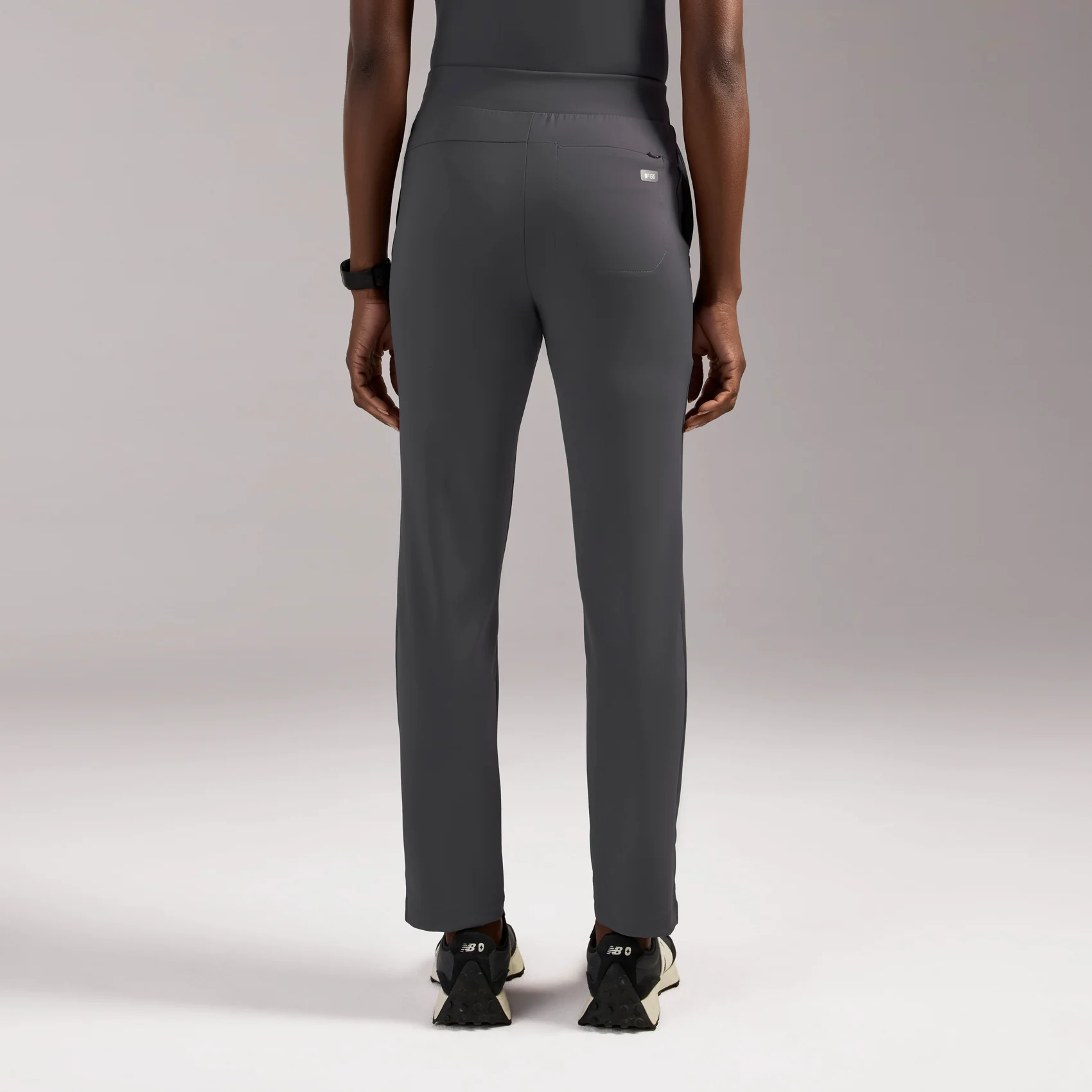 women's Charcoal Tena FORMx Slim Tapered - Tall Scrub Pant™ - Image 4