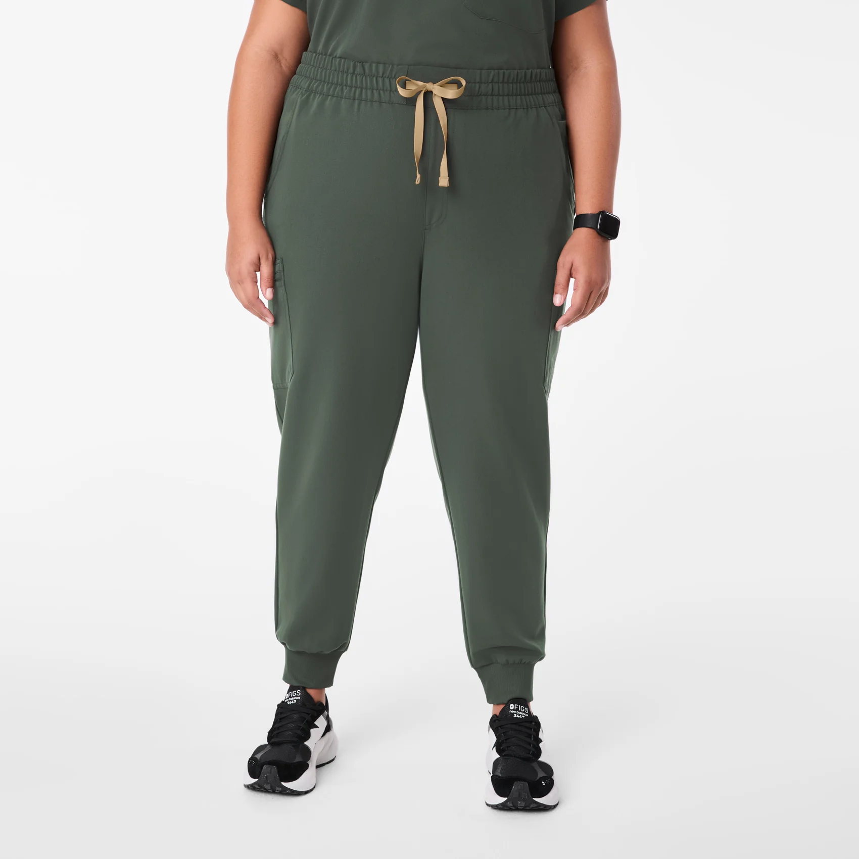 women's Moss High Waisted Uman Relaxed - Jogger Scrub Pant (3XL-6XL)