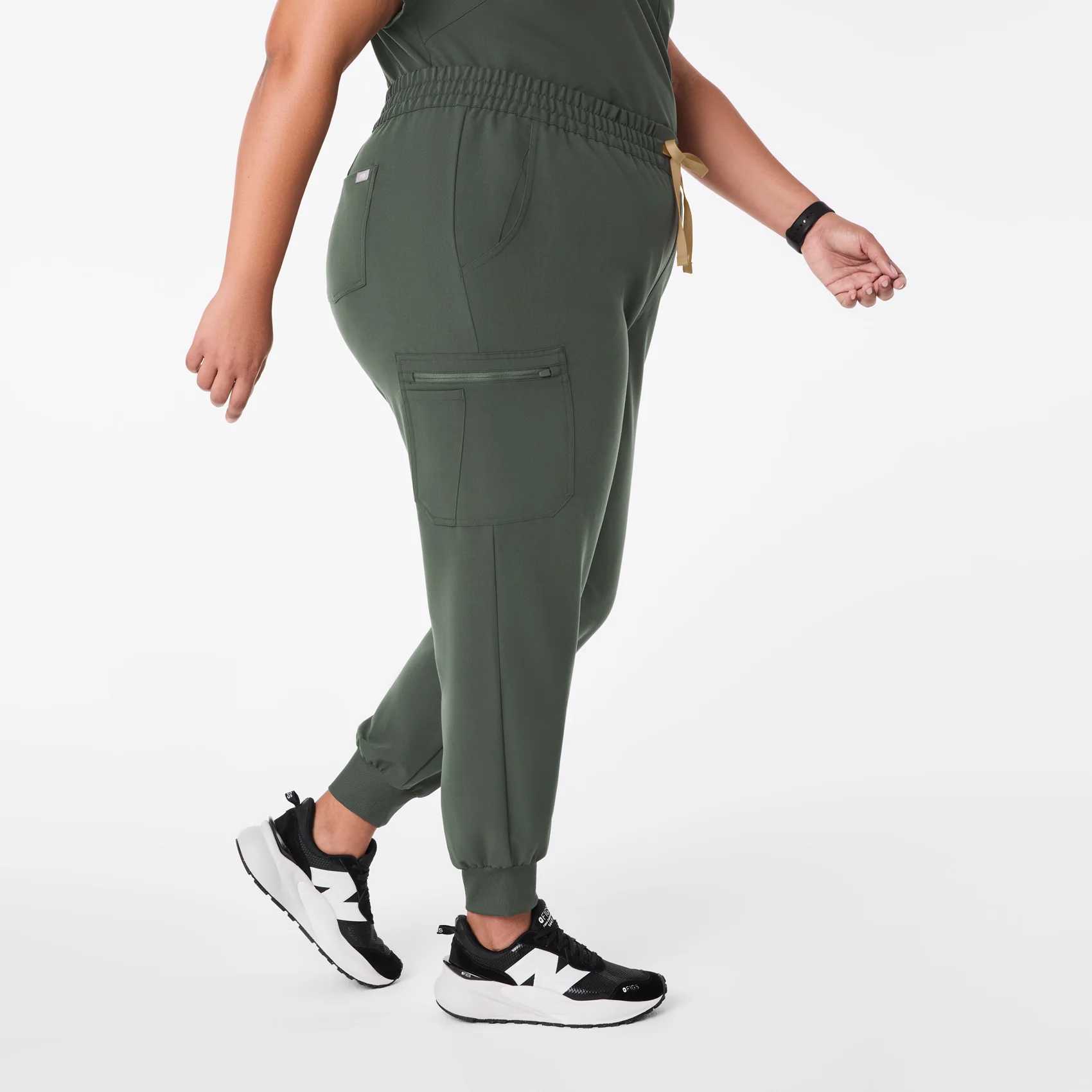 women's Moss High Waisted Uman Relaxed - Jogger Scrub Pant (3XL-6XL) - Image 3