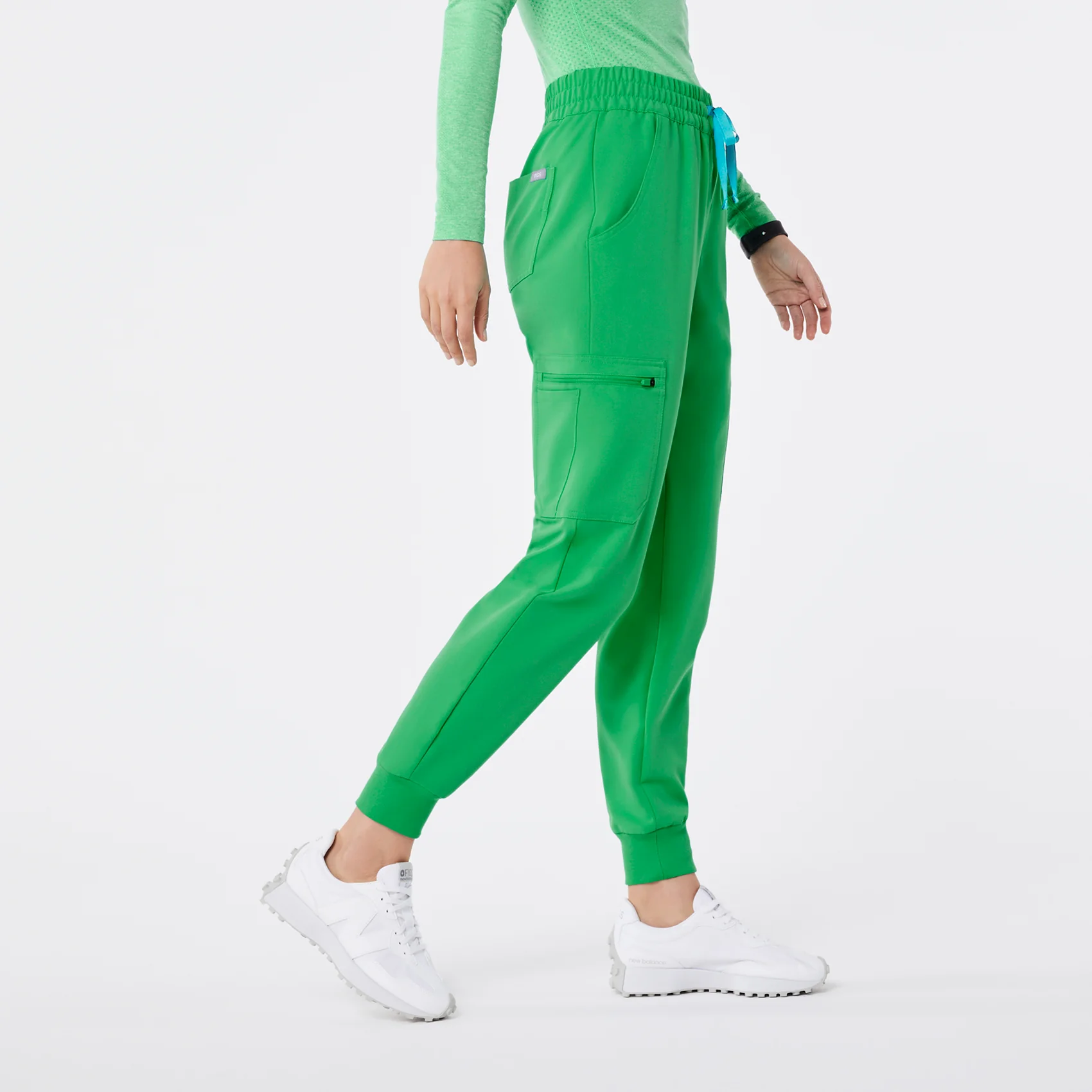 women's Emerald High Waisted Uman Relaxed - Jogger Scrub Pant - Image 3