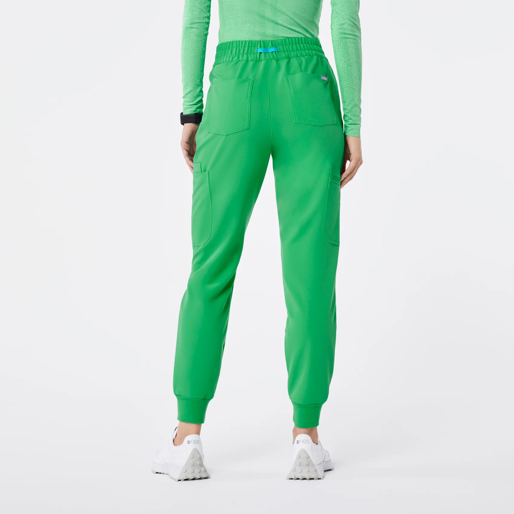 women's Emerald High Waisted Uman Relaxed - Jogger Scrub Pant - Image 4