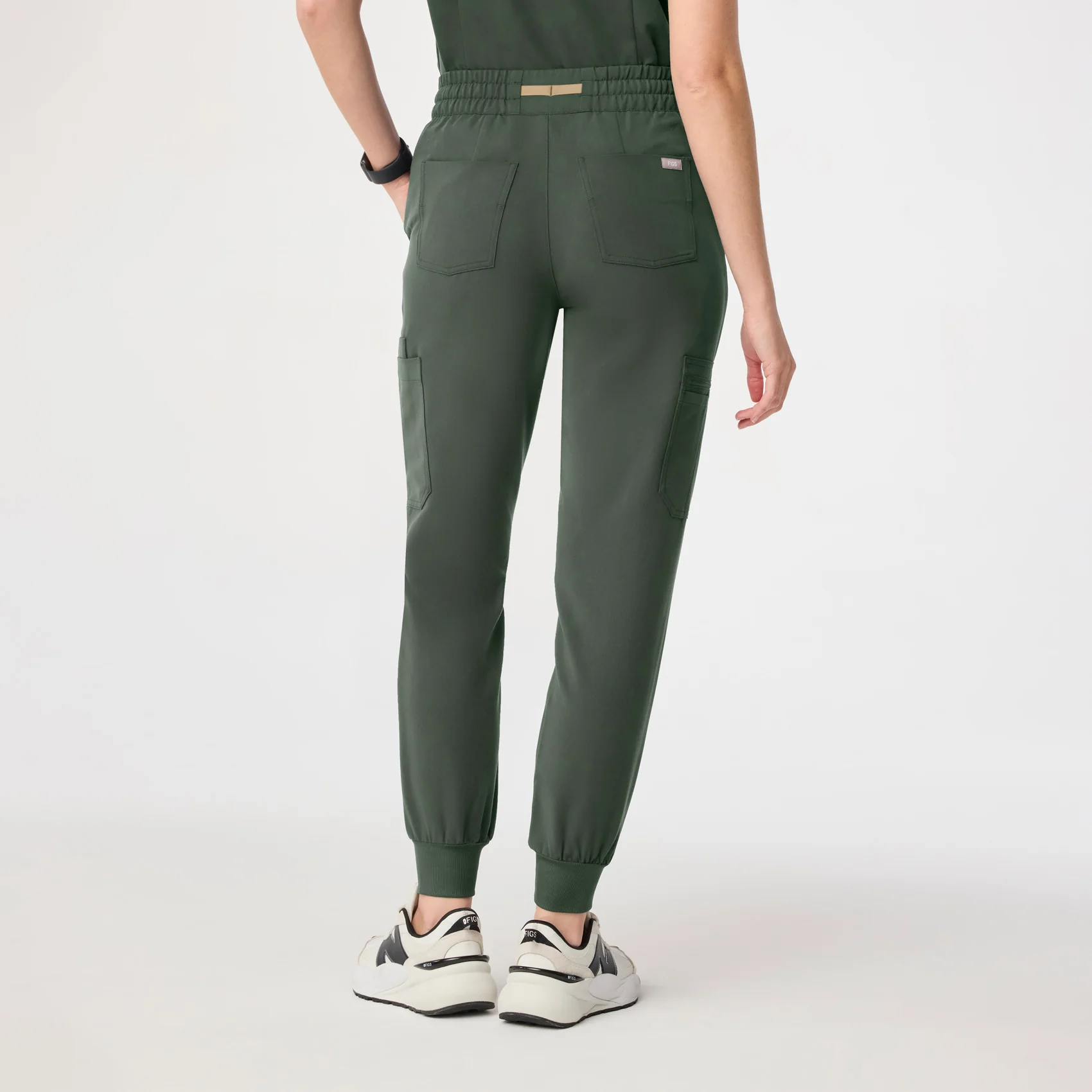 women's Moss High Waisted Uman Relaxed - Jogger Scrub Pant - Image 4