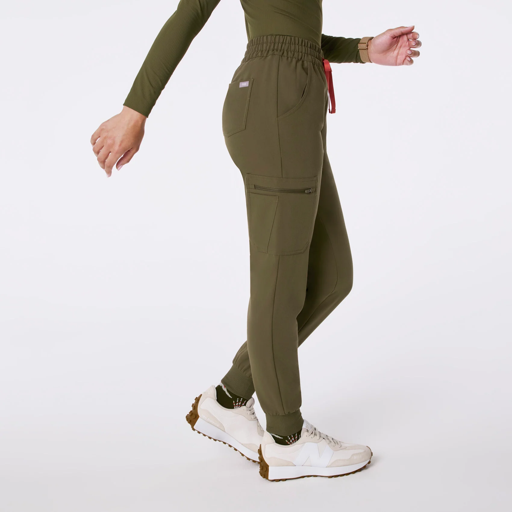 women's Spruce High Waisted Uman Relaxed - Jogger Scrub Pant - Image 3