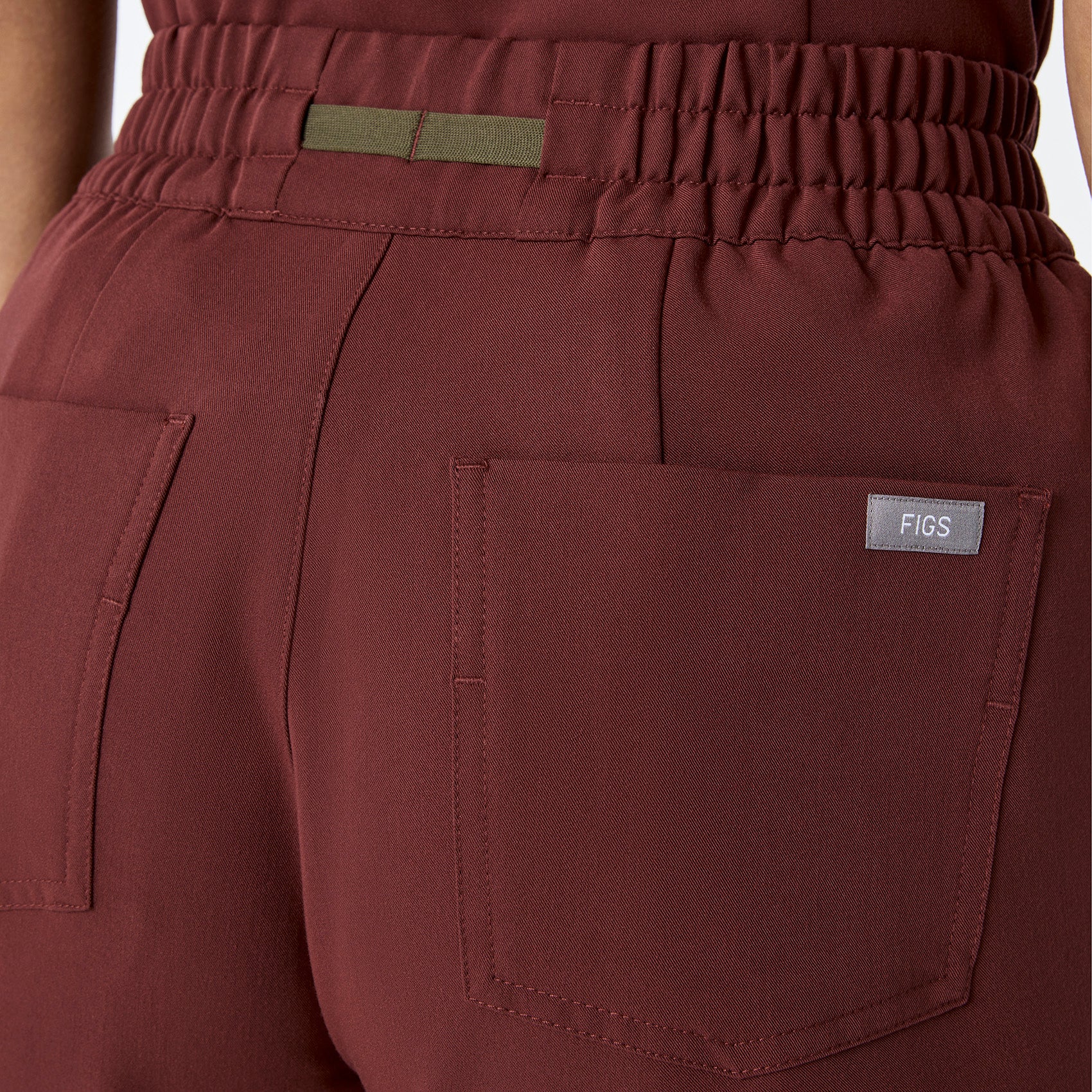 women's Walnut High Waisted Uman Relaxed - Jogger Scrub Pant - Image 5