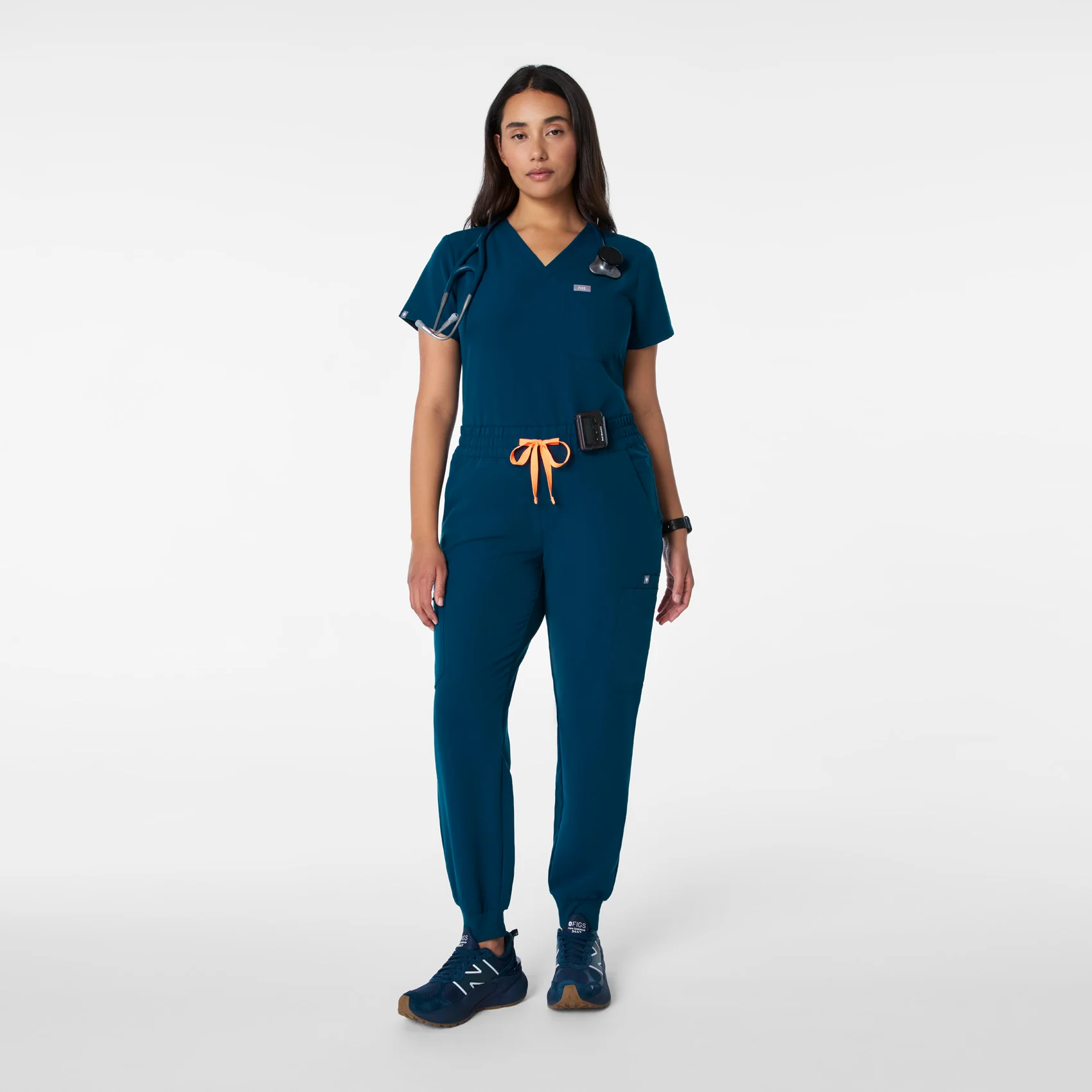 women's Deep Reef High Waisted Uman Relaxed - Tall Jogger Scrub Pant - Image 2