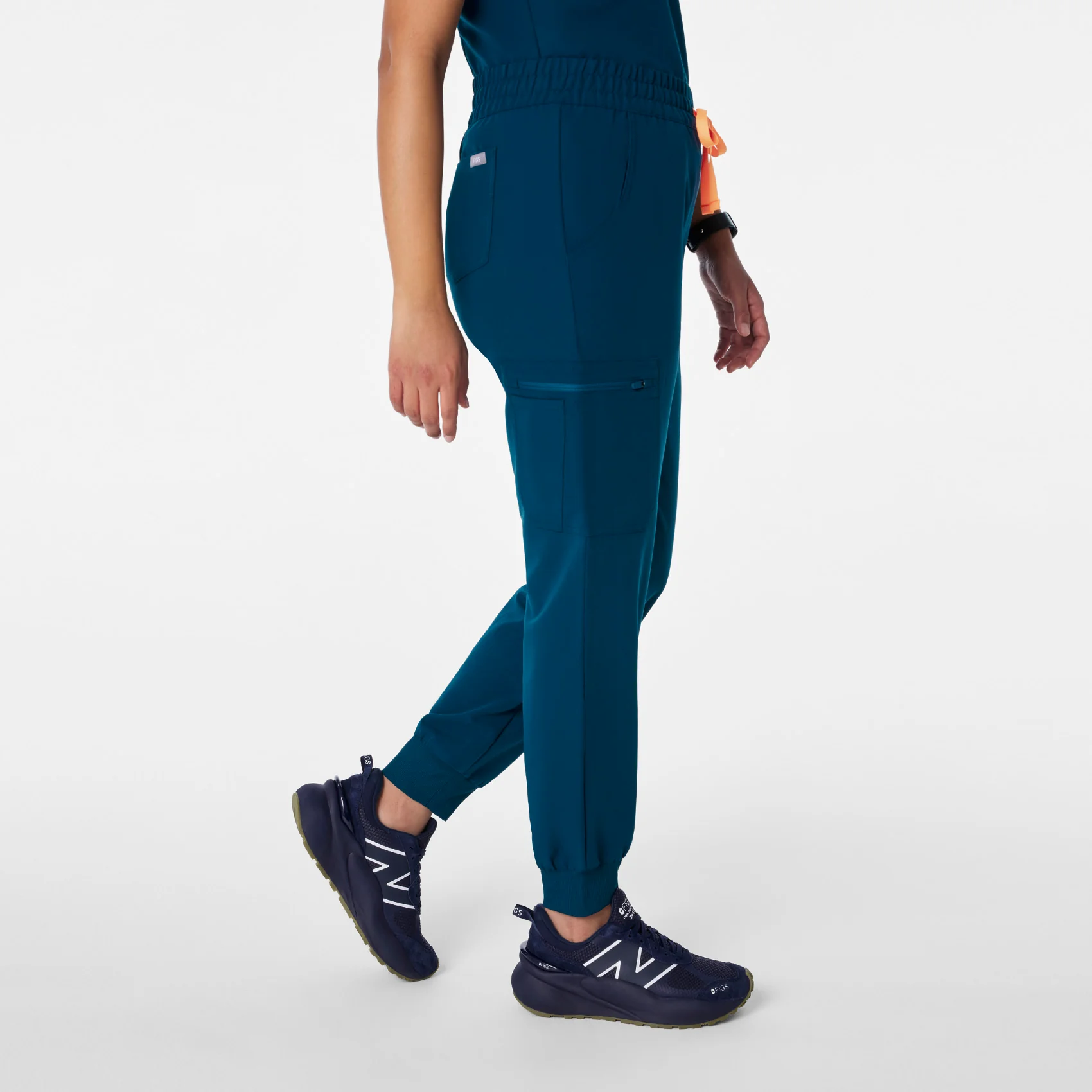 women's Deep Reef High Waisted Uman Relaxed - Tall Jogger Scrub Pant - Image 3