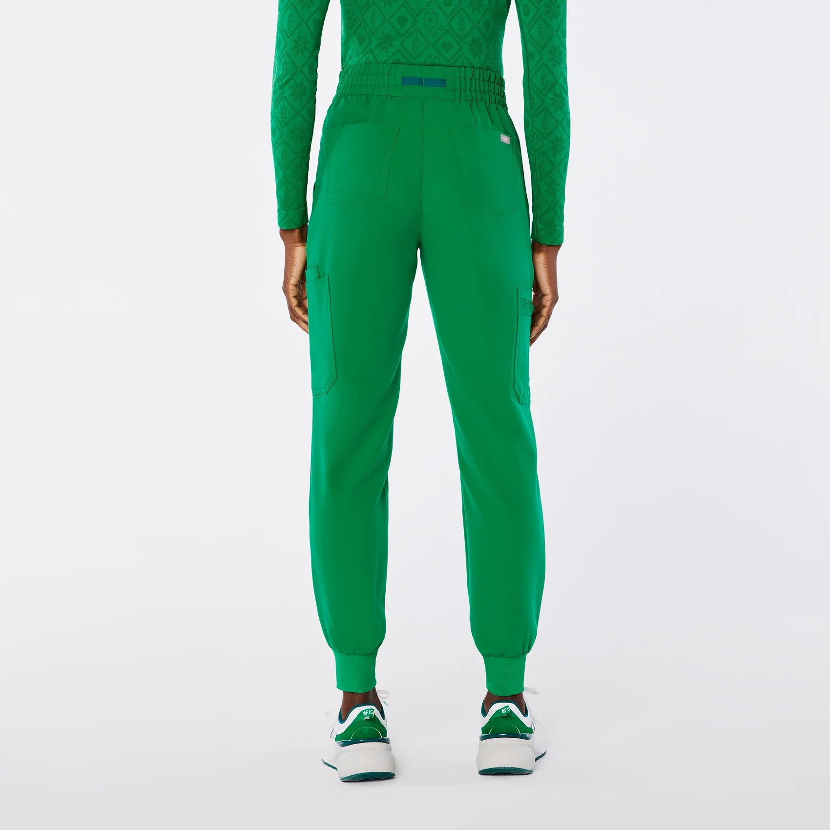 women's Evergreen High Waisted Uman Reaxed Petite Jogger Scrub Pant - Image 4