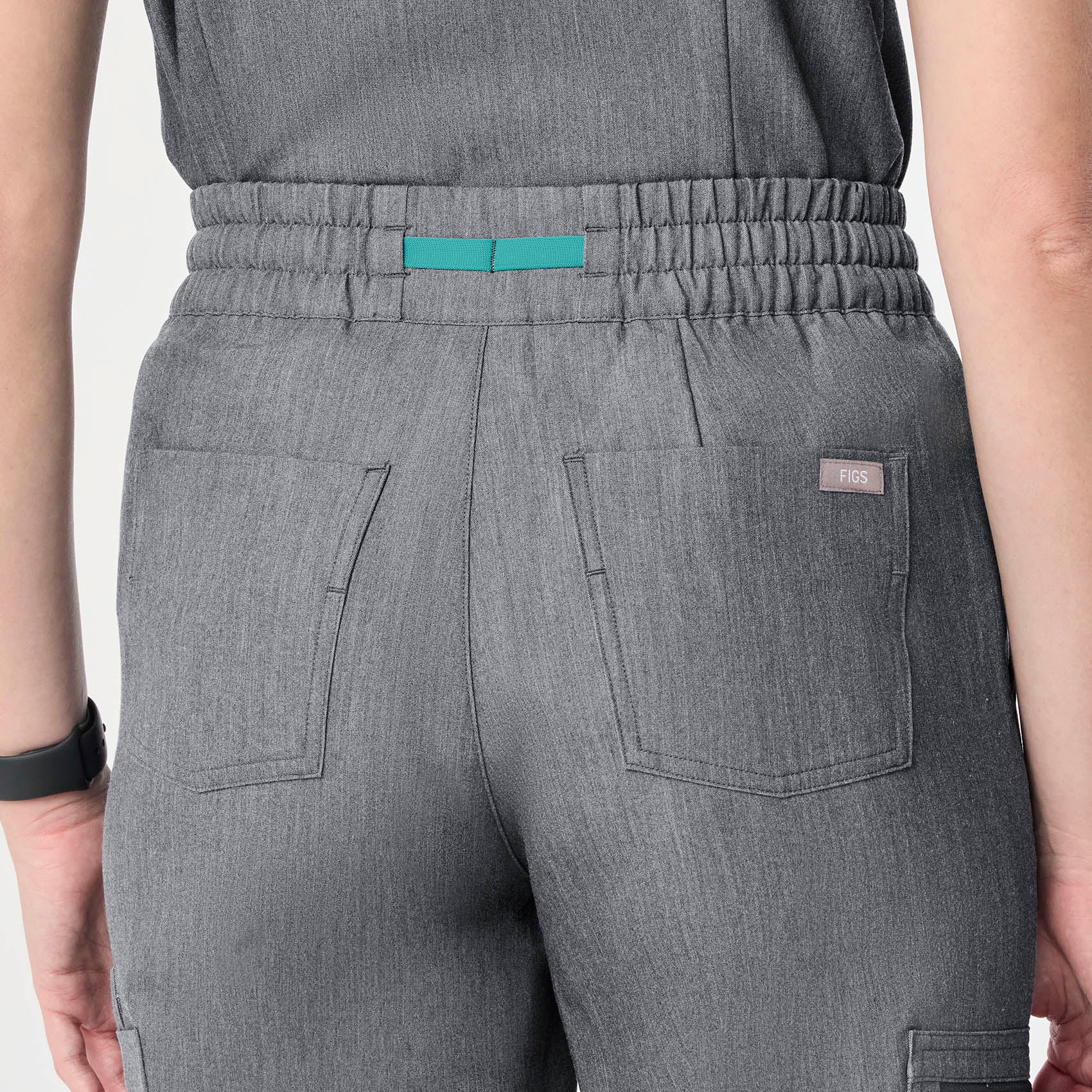 women's Graphite High Waisted Uman Relaxed - Petite Jogger Scrub Pant - Image 5