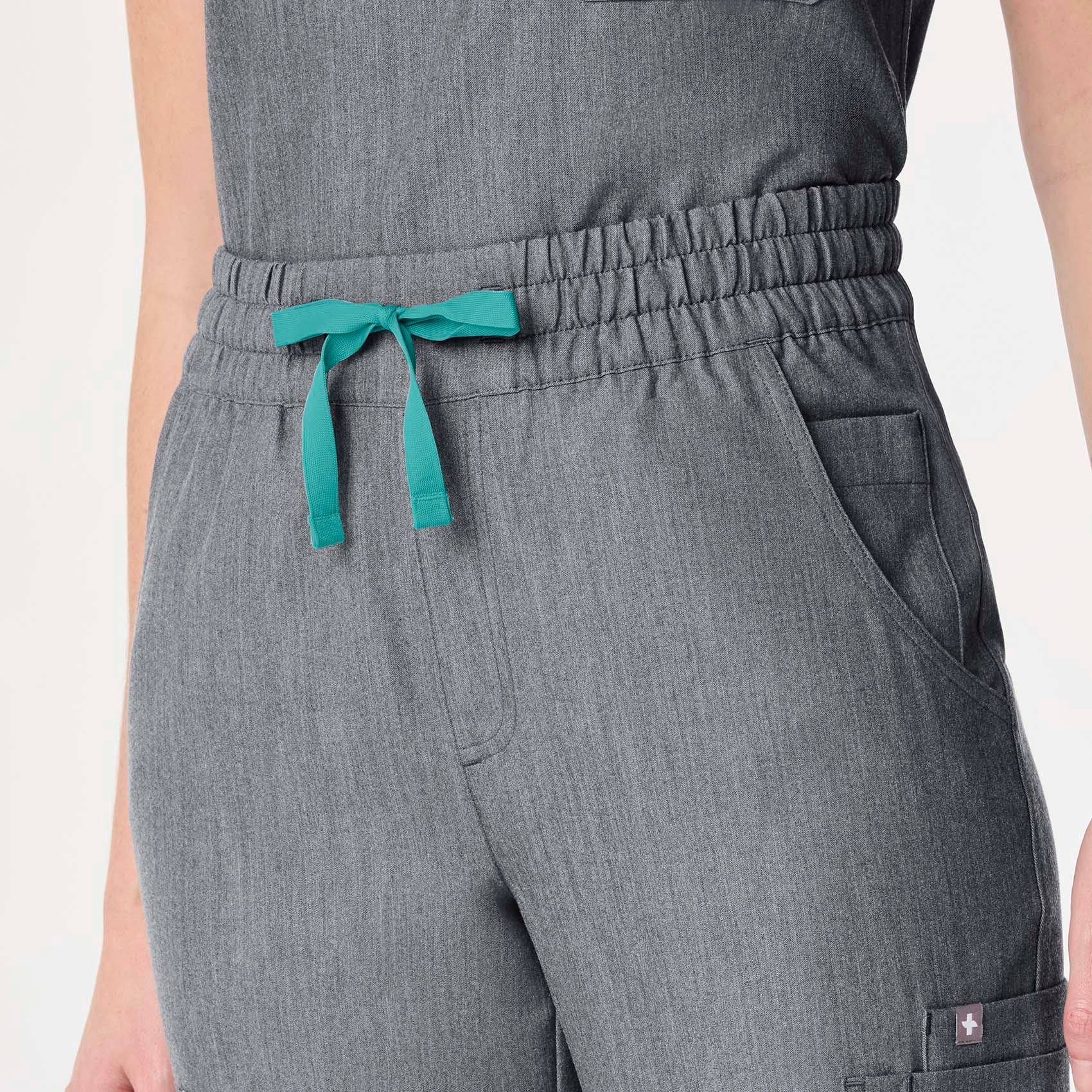 women's Graphite High Waisted Uman Relaxed - Petite Jogger Scrub Pant - Image 6