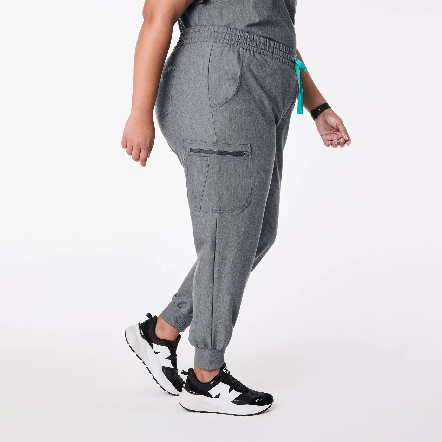 women's Graphite High Waisted Uman Relaxed - Tall Jogger Scrub Pant (3XL-6XL) - Image 3