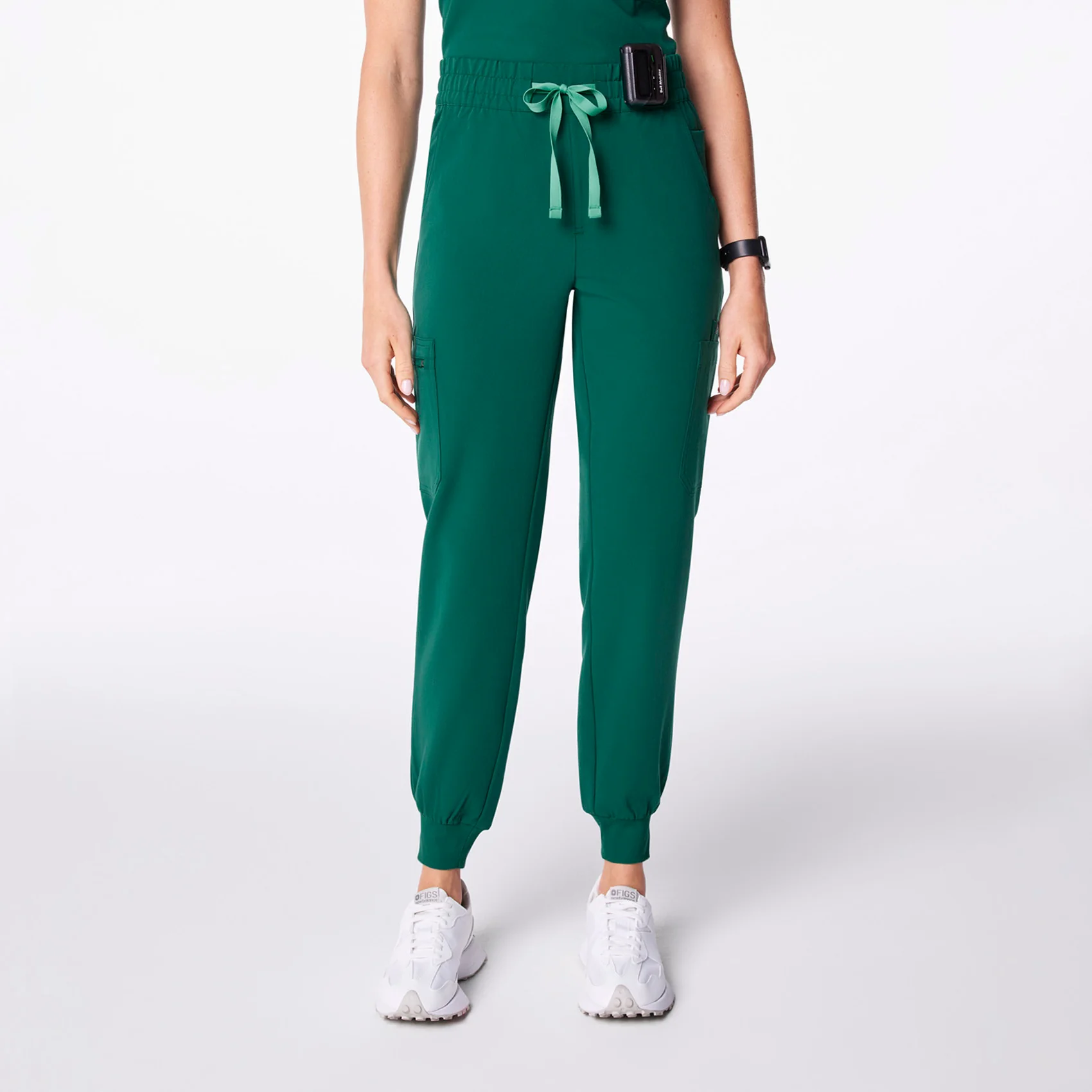 women's Hunter Green High Waisted Uman Relaxed - Tall Jogger Scrub Pant
