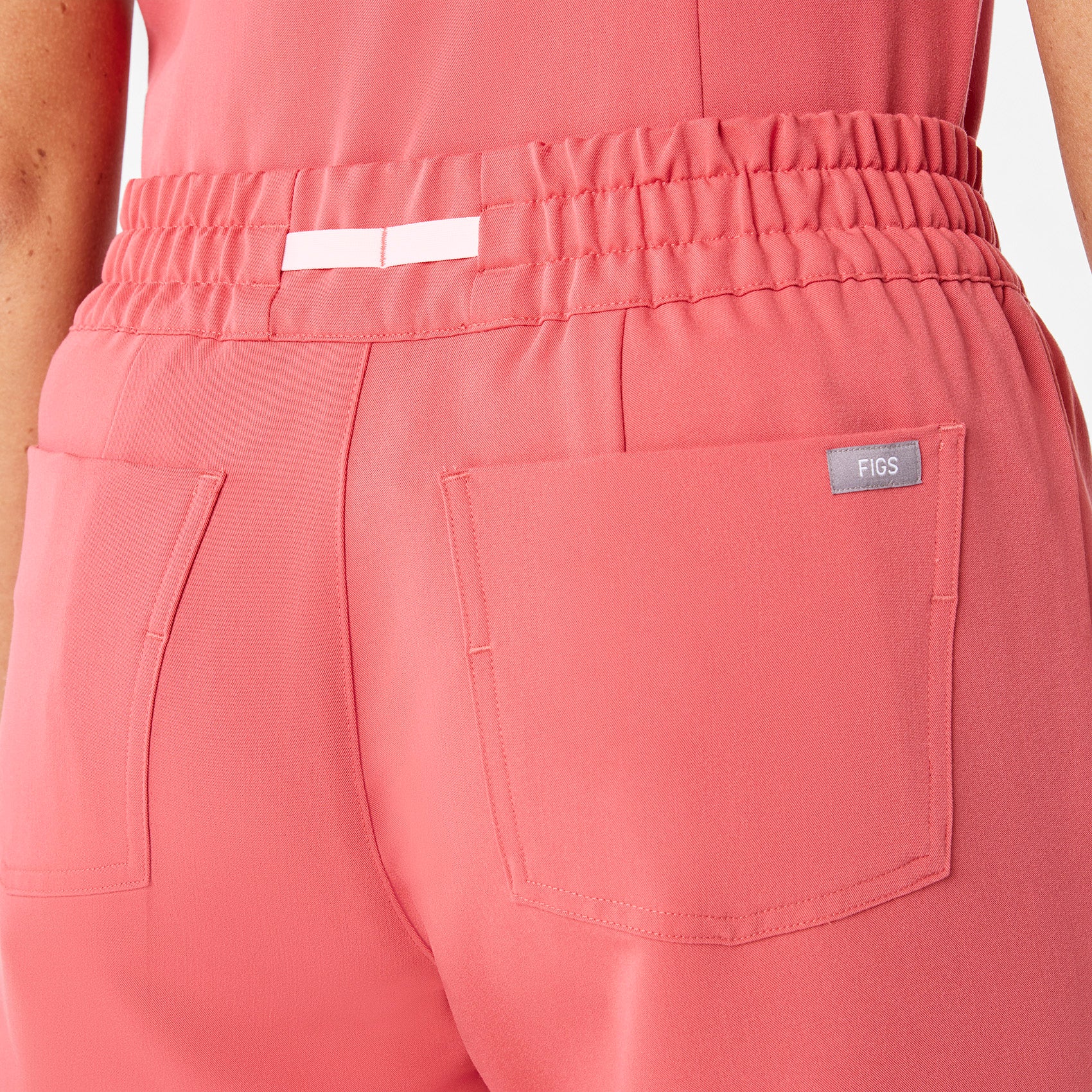 women's Pulmonary Pink High Waisted Uman Relaxed - Tall Jogger Scrub Pant - Image 7