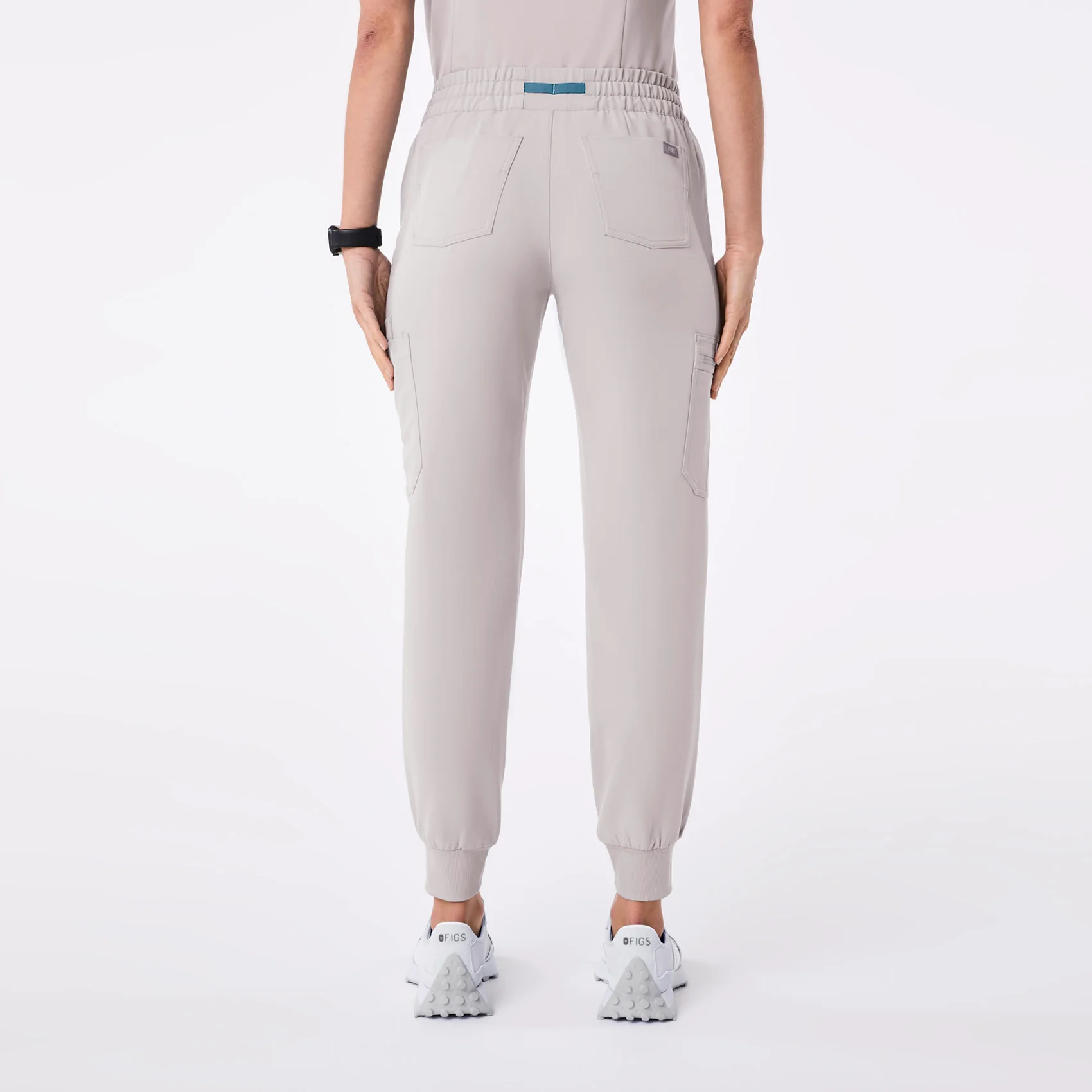 women's Slate High Waisted Uman Relaxed - Tall Jogger Scrub Pant - Image 4