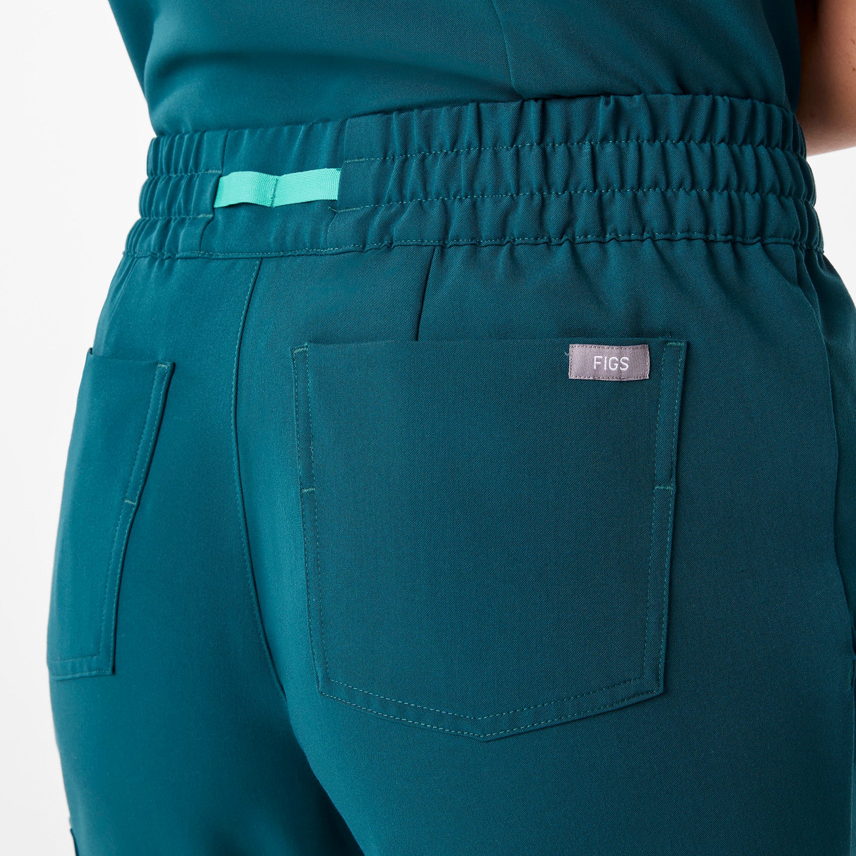 women's Caribbean Blue Uman Relaxed - Jogger Scrub Pant - Image 8
