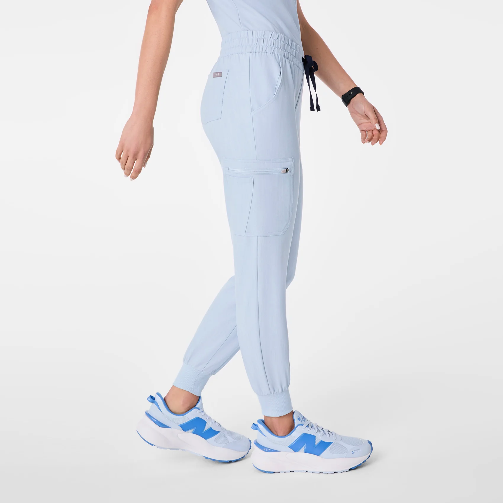 women's Chambray Uman Relaxed - Jogger Scrub Pant - Image 4