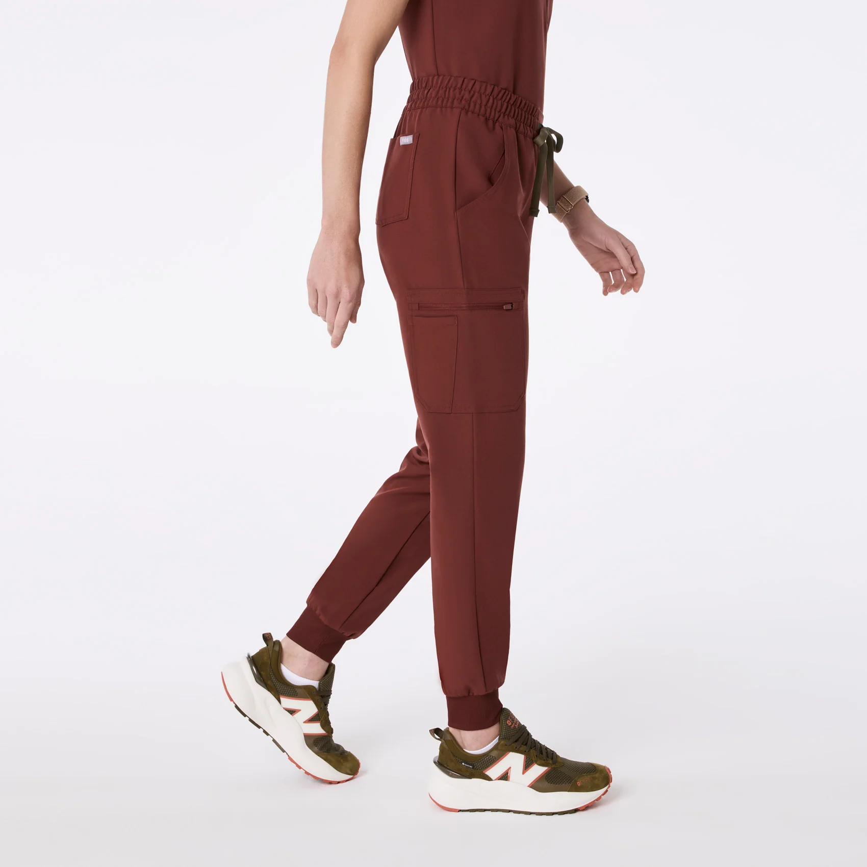 women's Walnut Uman Relaxed - Jogger Scrub Pant - Image 3