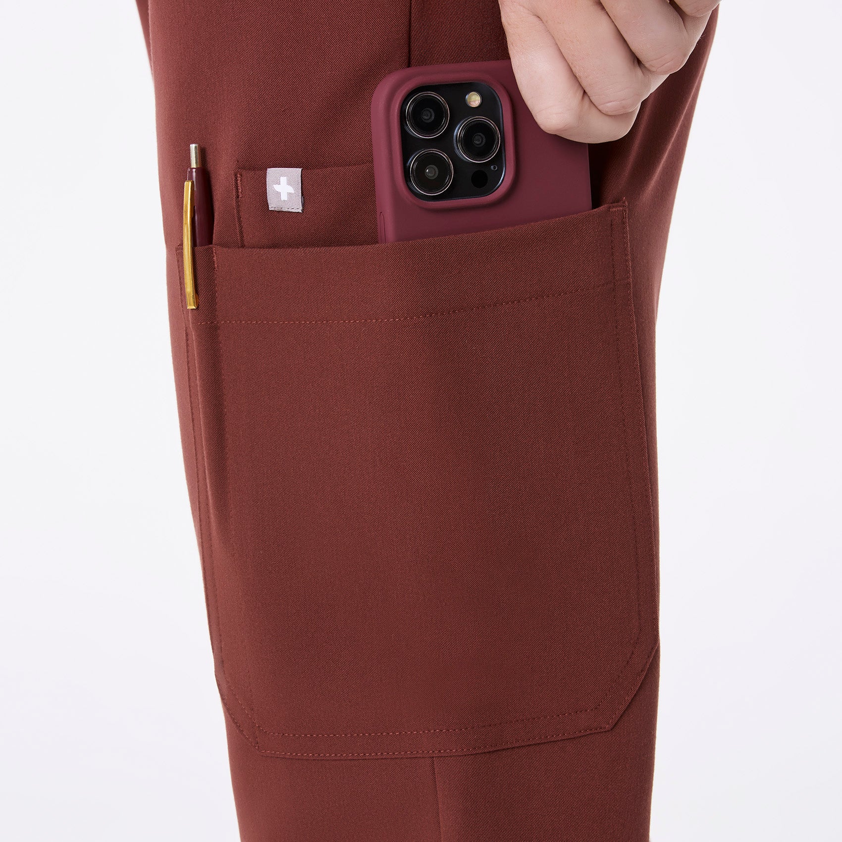 women's Walnut Uman Relaxed - Jogger Scrub Pant - Image 6