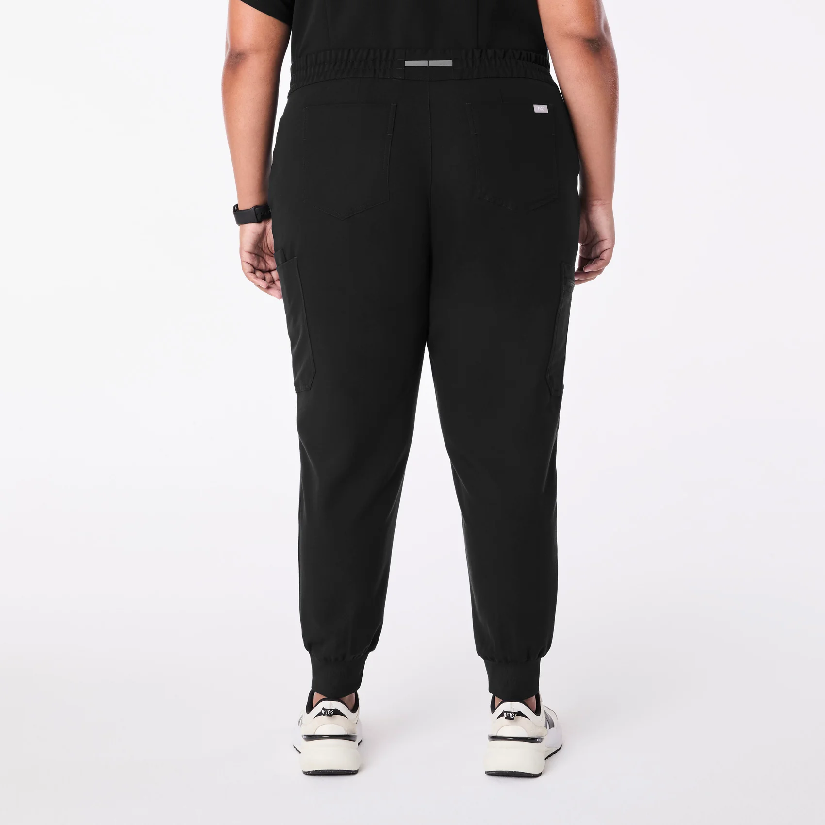 women's Black Uman Relaxed - Petite Jogger Scrub Pant (3XL-6XL) - Image 4