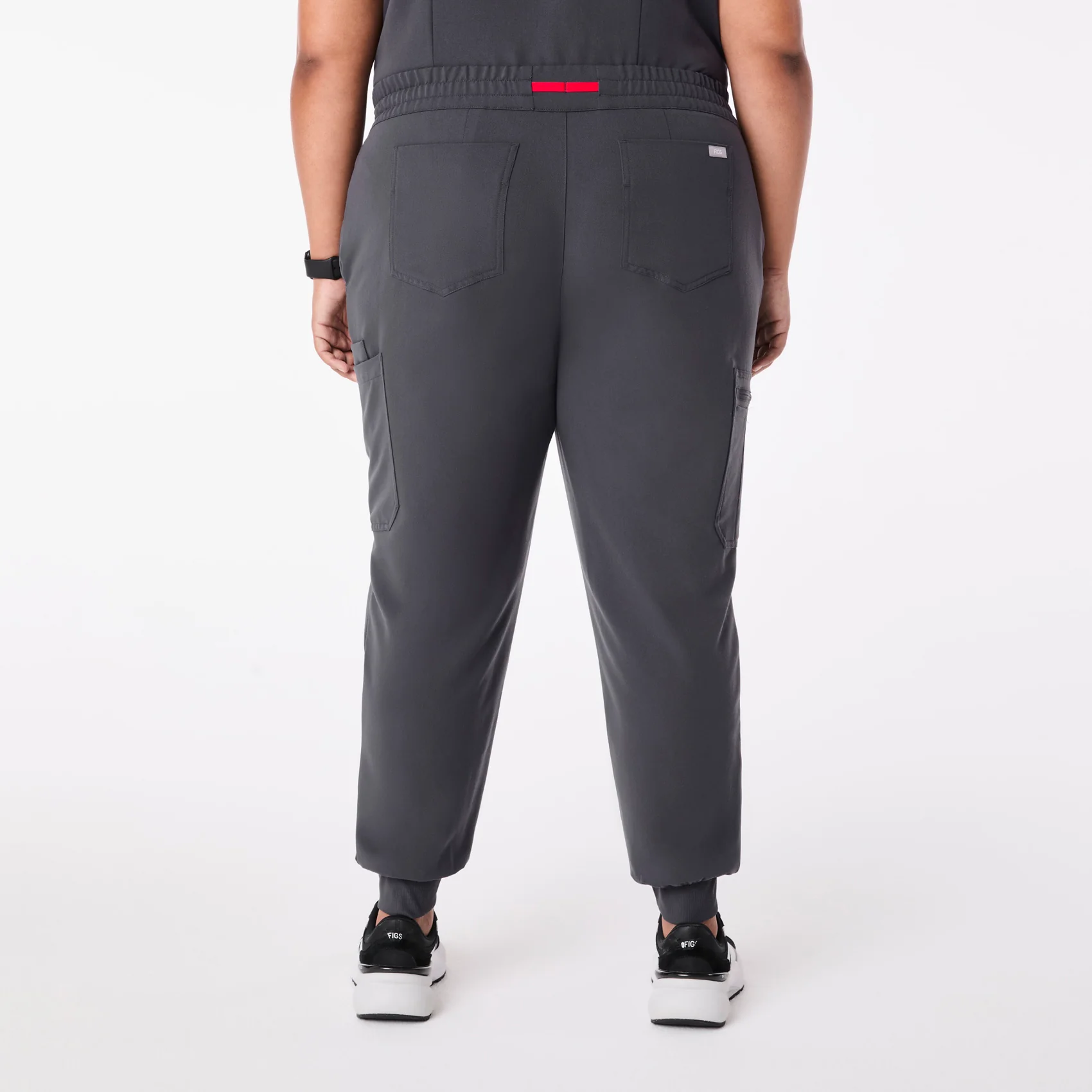 women's Charcoal Uman Relaxed - Petite Jogger Scrub Pant (3XL-6XL) - Image 4