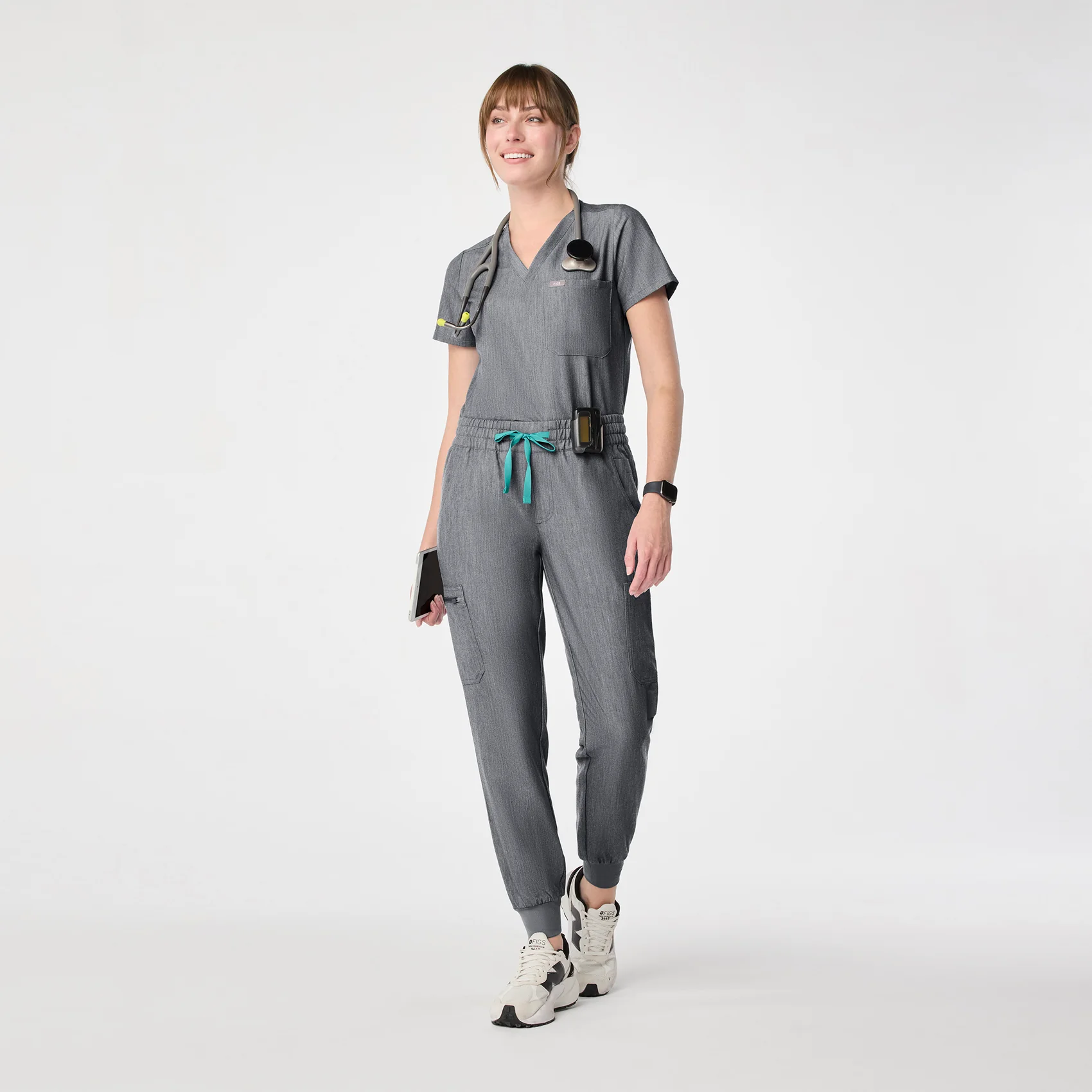 women's Graphite Uman Relaxed - Petite Jogger Scrub Pant - Image 2