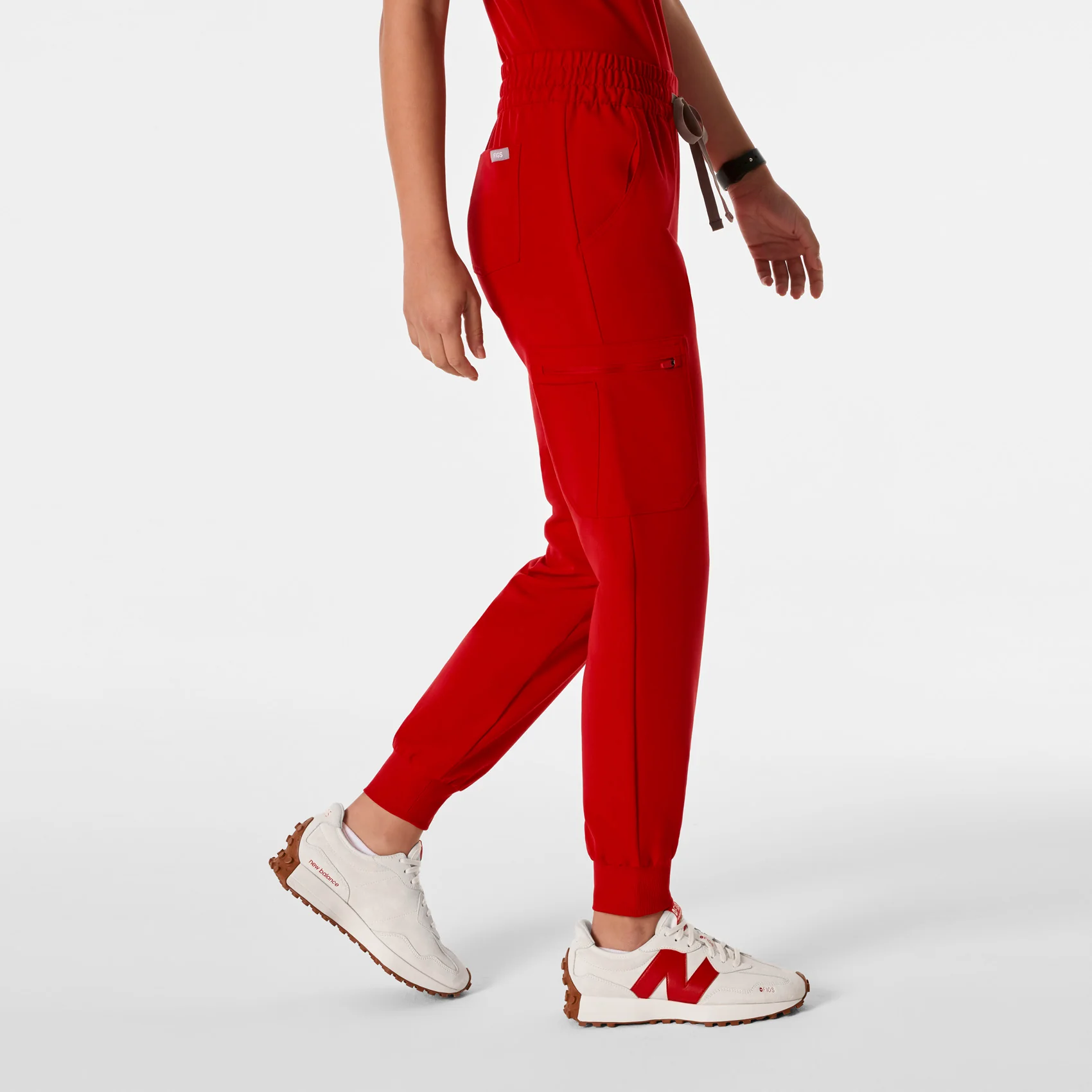 women's Winning Red Uman Relaxed - Petite Jogger Scrub Pant - Image 3
