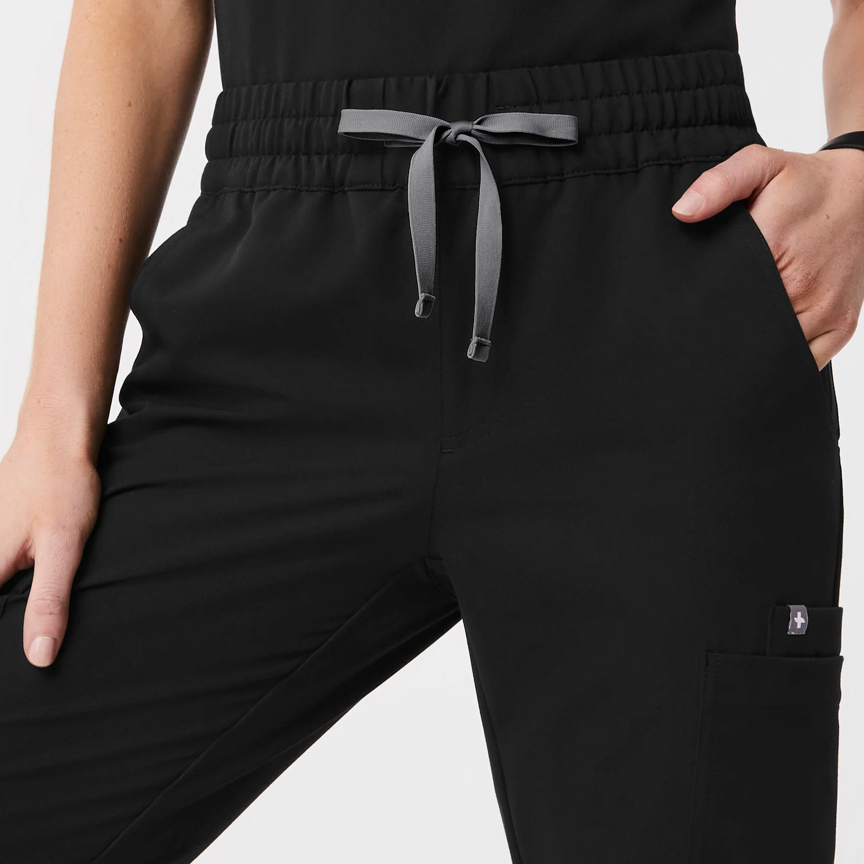 women's Black Uman Relaxed - Jogger Scrub Pants - Image 6