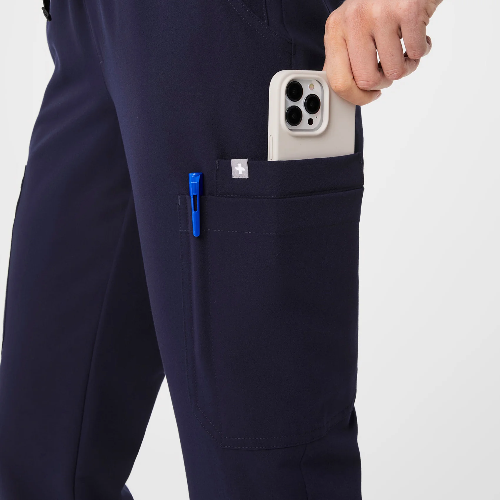 women's Navy Uman Relaxed - Tall Jogger Scrub Pants - Image 8
